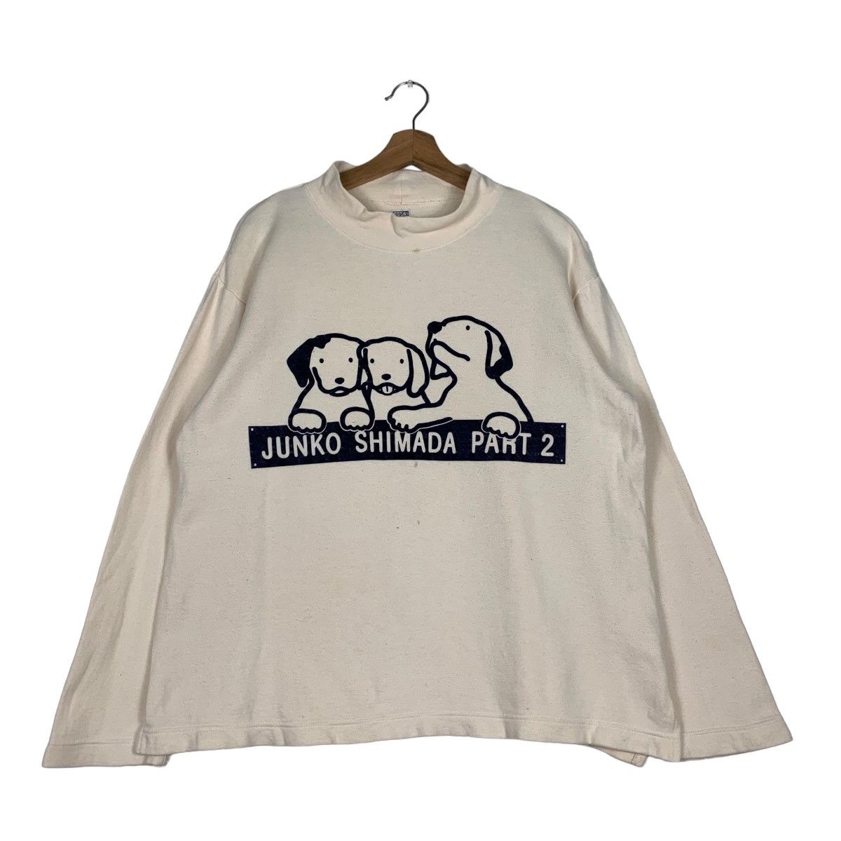 Junko Shimada JUNKO SHIMADA PART 2 Puppies Big Logo Sweater #0443-C20 Size US M / EU 48-50 / 2 - 1 Thumbnail
