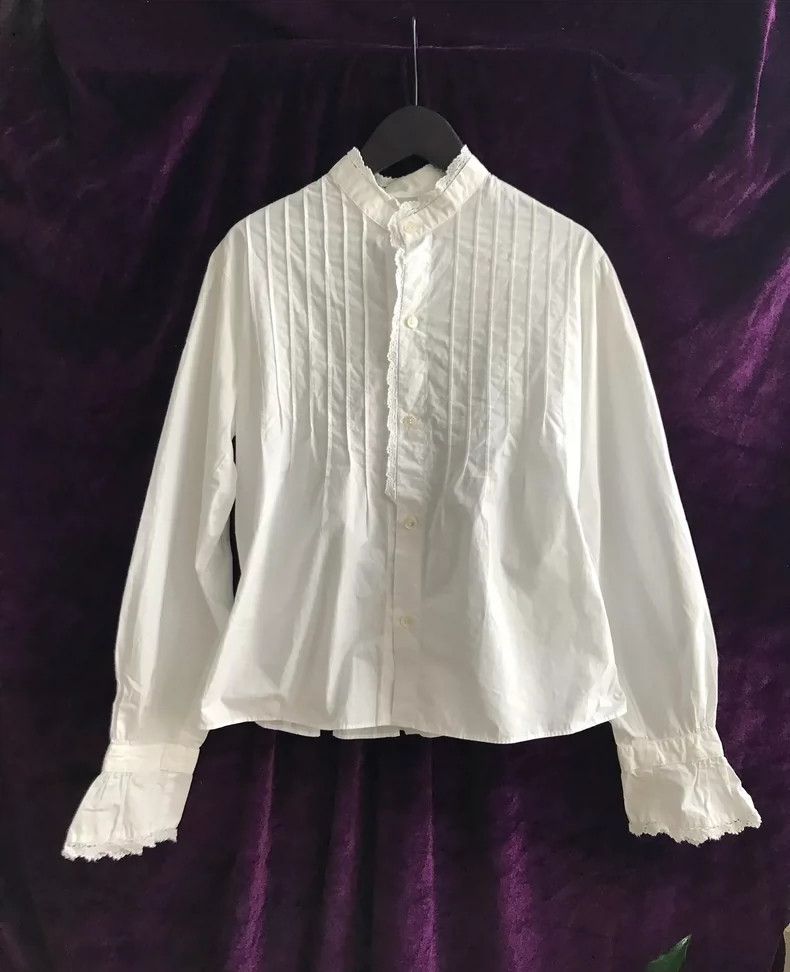 Comme des Garcons Comme Des Garcons Vintage shirt with lace trim Size M / US 6-8 / IT 42-44 - 1 Thumbnail
