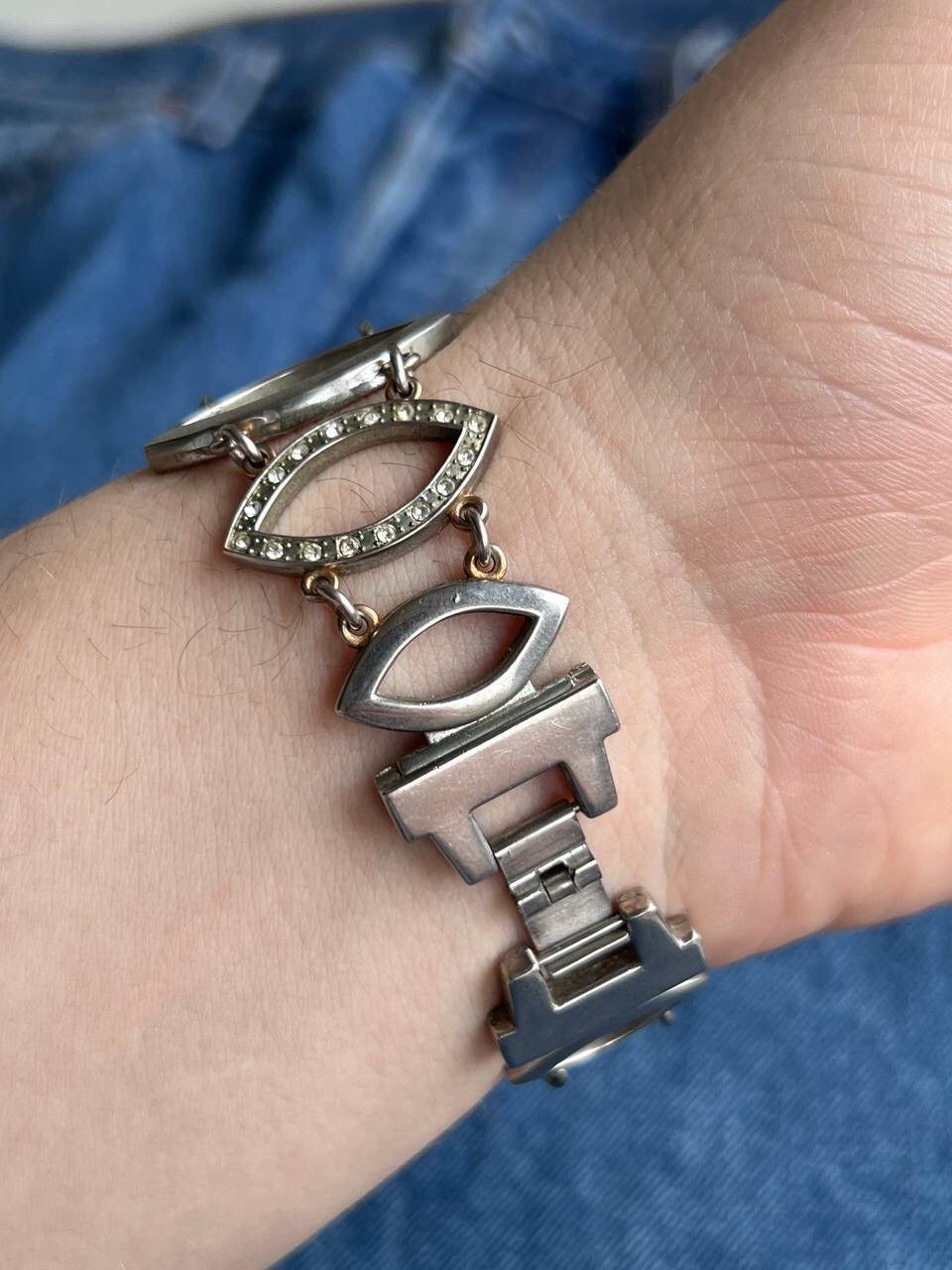 Japanese Brand × Vintage Vintage Japanese style futuristic Link ⛓ Metal Watch Size ONE SIZE - 6 Thumbnail
