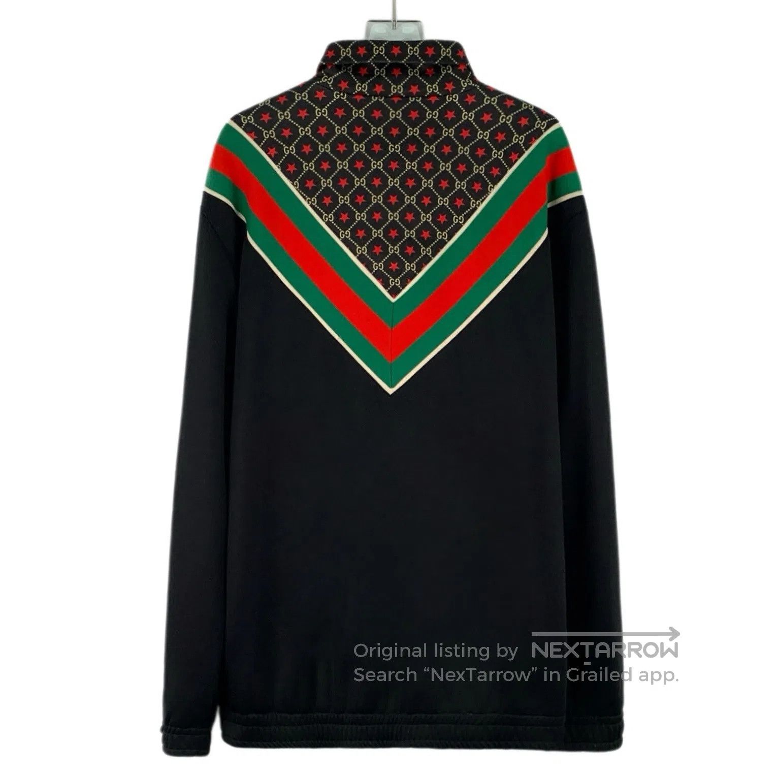 Gucci Guicci Black Striped Pattern Collar Zipper Long-sleeve Jac Size US M / EU 48-50 / 2 - 2 Thumbnail
