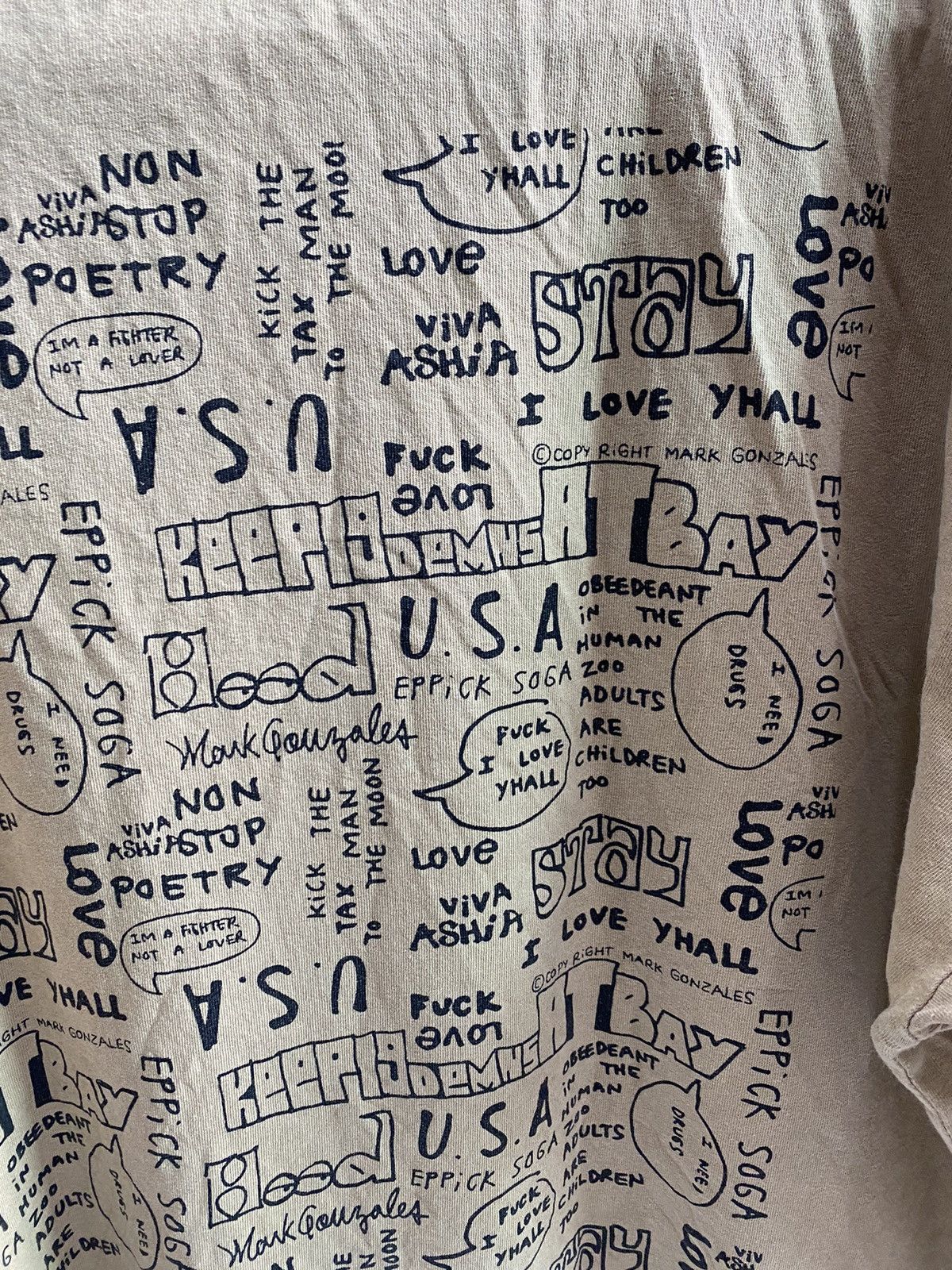 Vintage MARK GONZALES TSHIRT Size US XXL / EU 58 / 5 - 10 Thumbnail