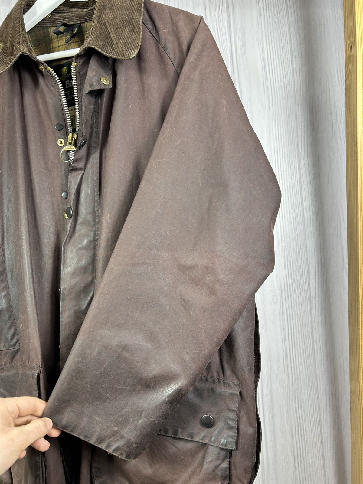 Barbour Vintage Barbour Beaufort A190 Waxed Jacket England Size C42 Size US L / EU 52-54 / 3 - 6 Thumbnail