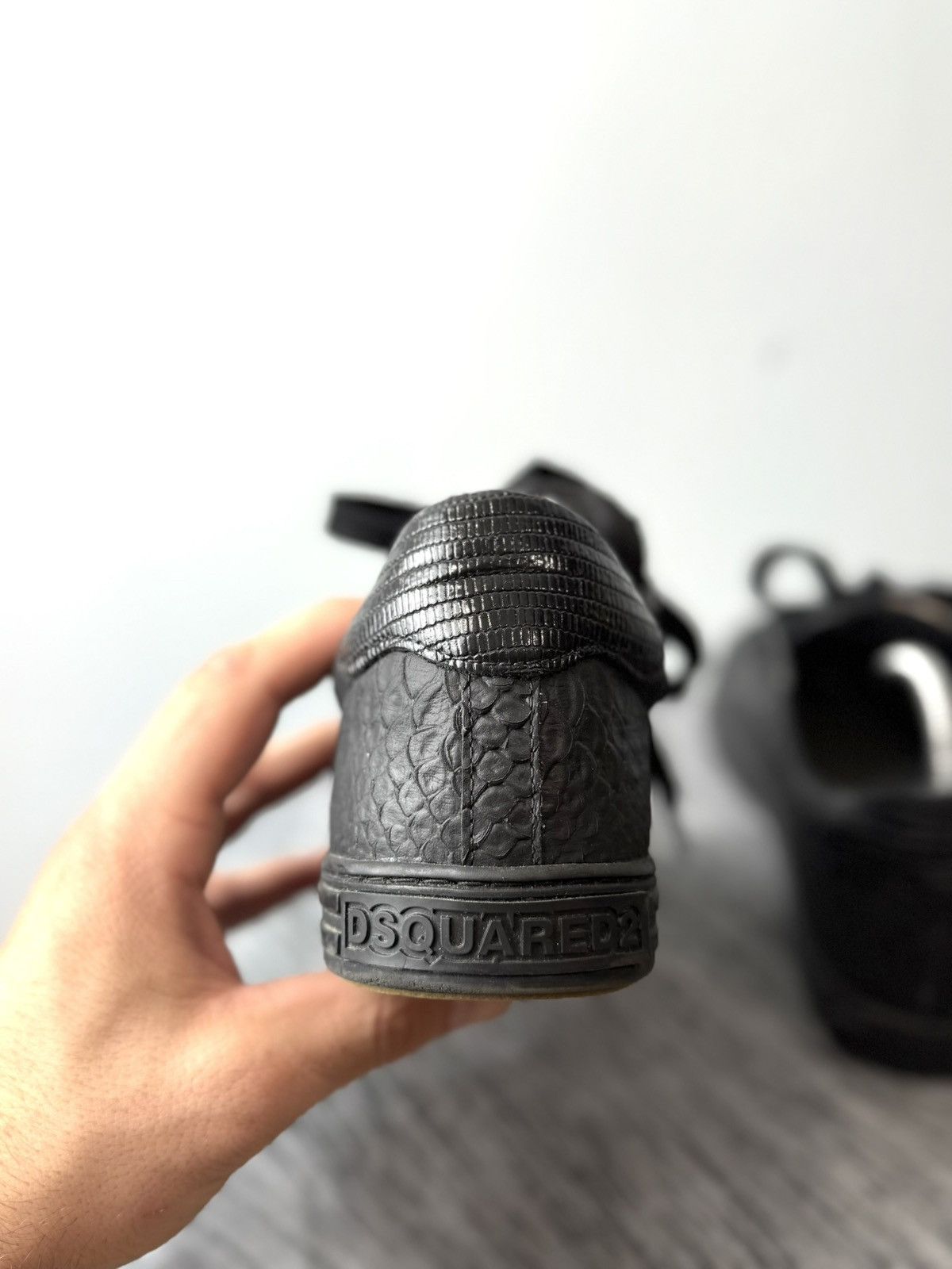 Dsquared2 Dsquared2 Snake Leather Sneakers Low Top Luxury Size US 6.5 / EU 39-40 - 5 Thumbnail
