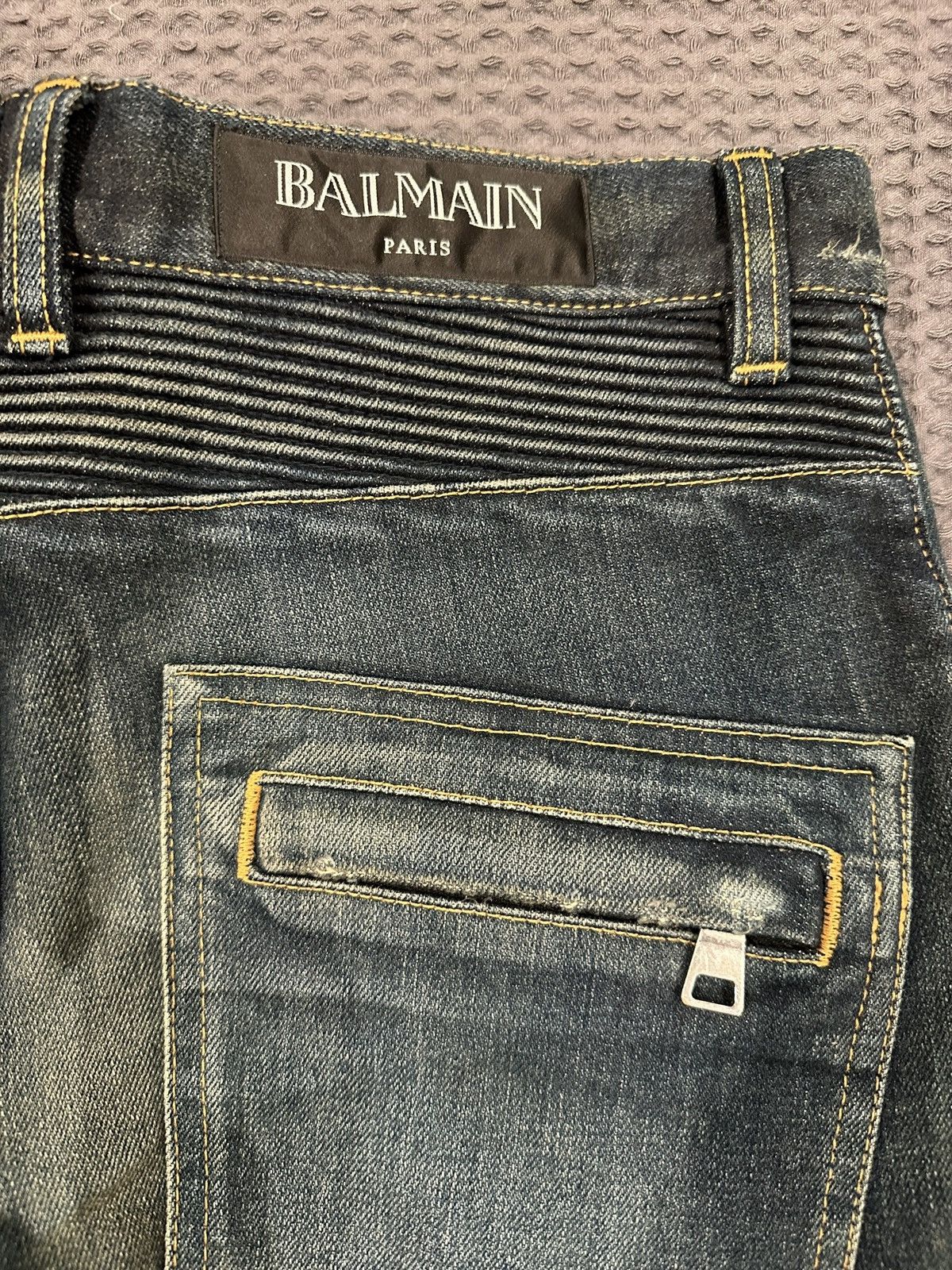 Balmain Balmain Biker Jeans Size US 29 - 5 Thumbnail