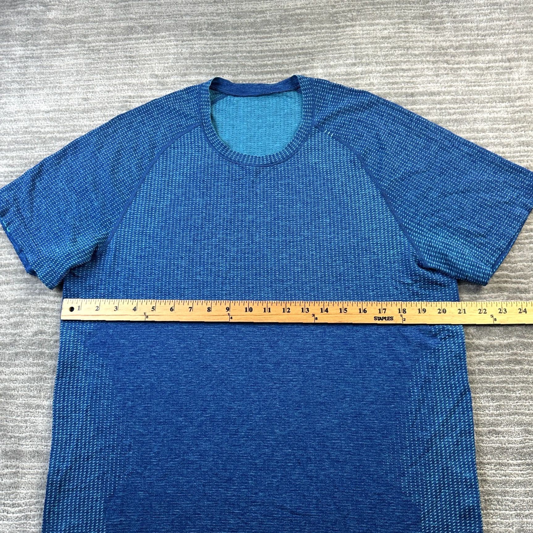 Lululemon Lululemon Shirt Mens Large Blue Metal Vent Tech Short Sleeve Gym Size US L / EU 52-54 / 3 - 7 Thumbnail
