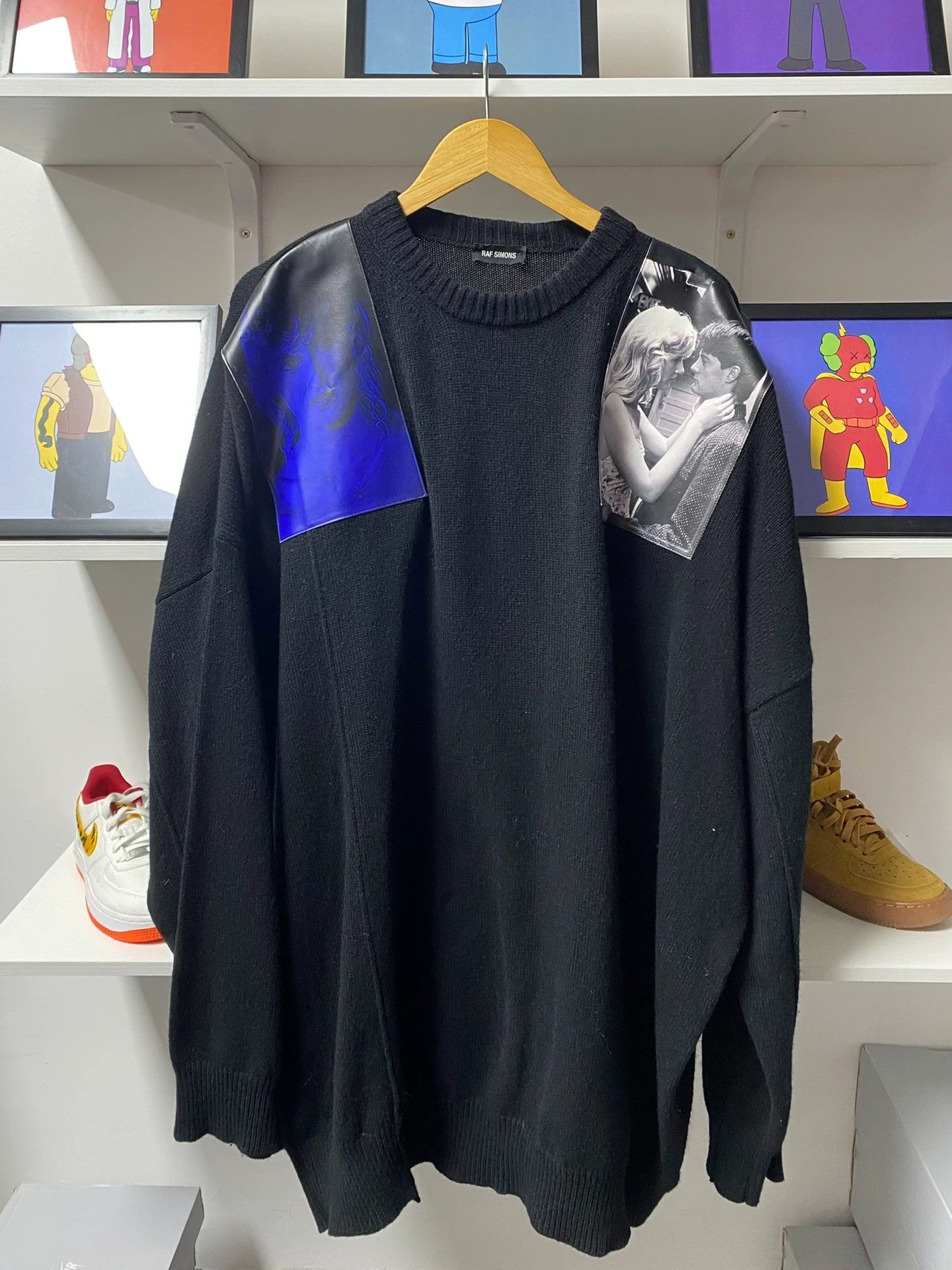 Raf simons blue sweater best sale