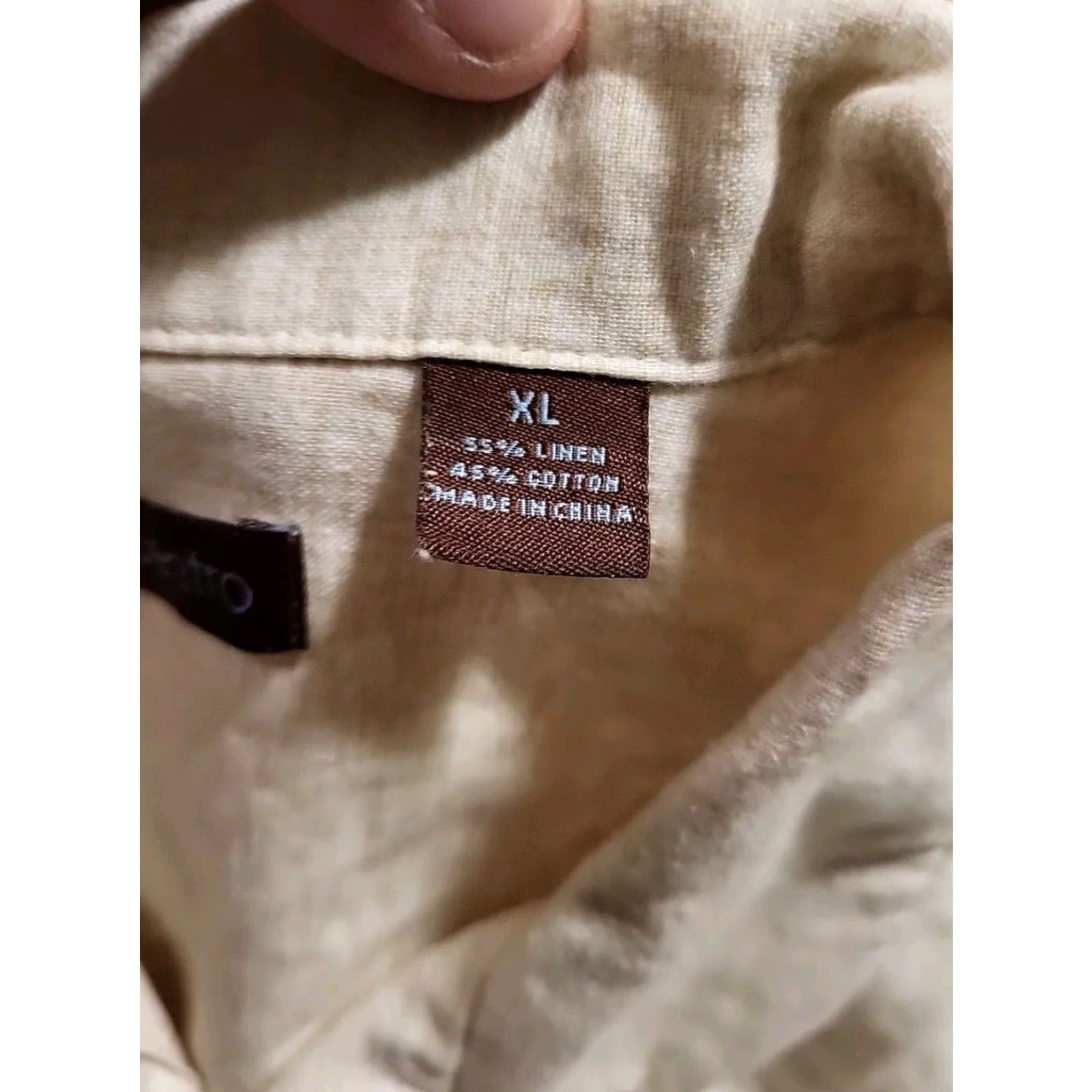 Vintage Centro Linen Shirt Mens XL Beige Floral Short Sleeve Button-Up Casual Vacation 90s Tropical Theme Breathing Breathable Size US XL / EU 56 / 4 - 6 Thumbnail