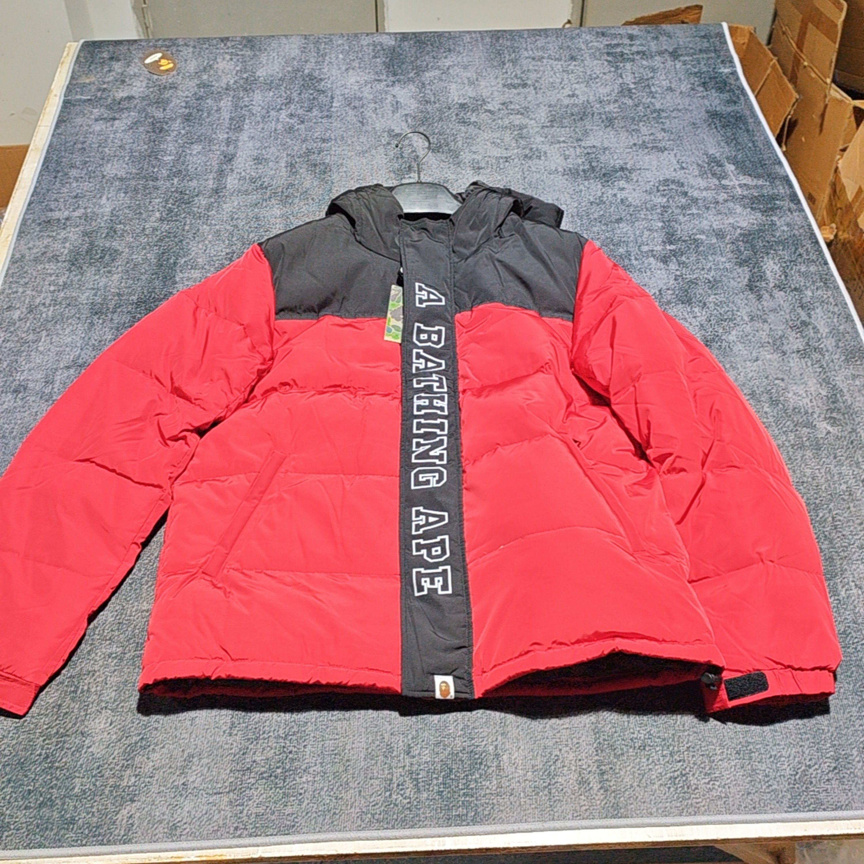 Bape A Bathing Ape Logo Down Jacket XL Size US XL / EU 56 / 4 - 1 Thumbnail
