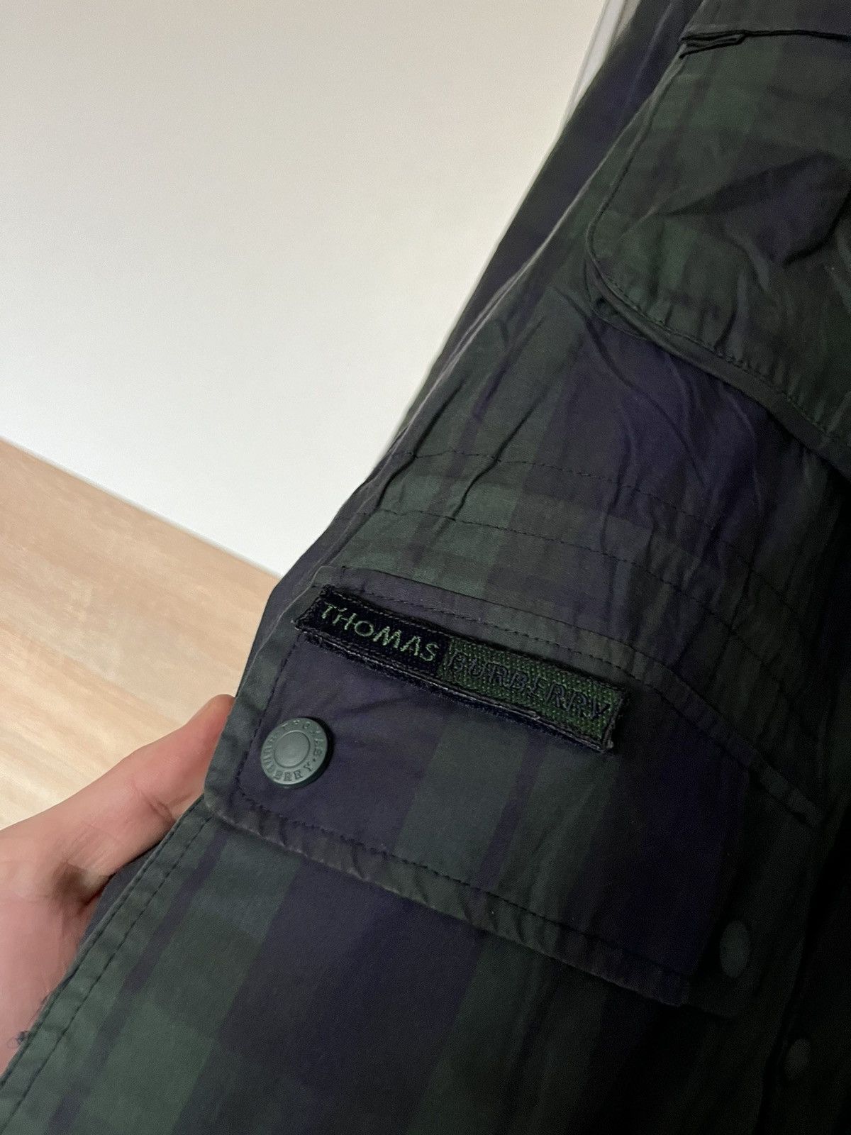 Burberry × Designer × Vintage Vintage 90’s Thomas Burberry Puffer Jacket Luxury Designer Size US XL / EU 56 / 4 - 2 Thumbnail