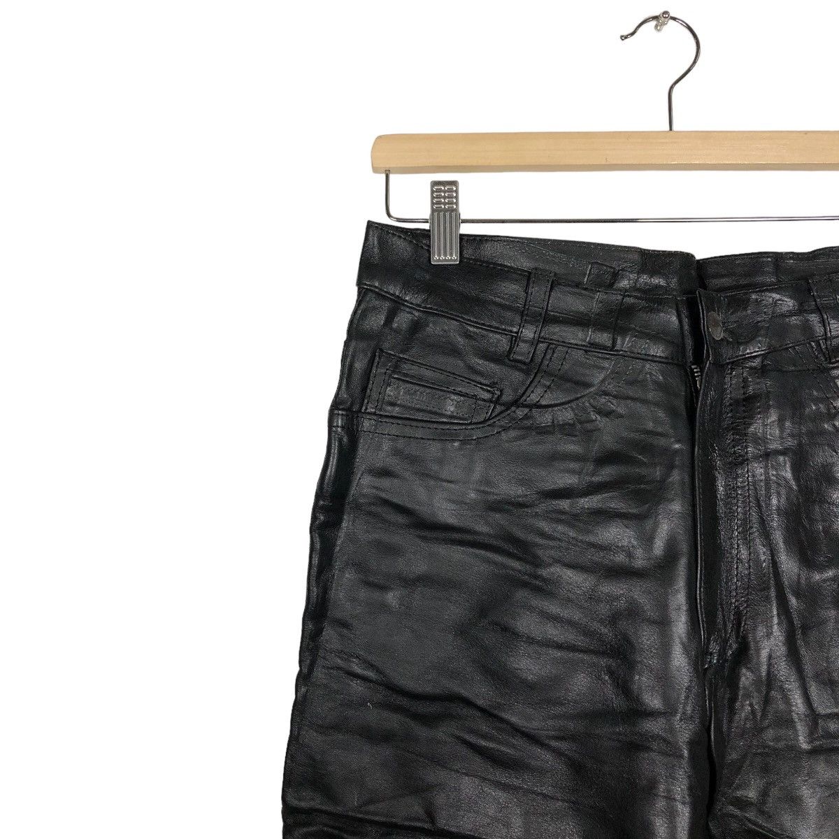 Genuine Leather 🔥90’s Vintage Genuine Leather Pants Japan Issey Miyake Size US 30 / EU 46 - 6 Thumbnail