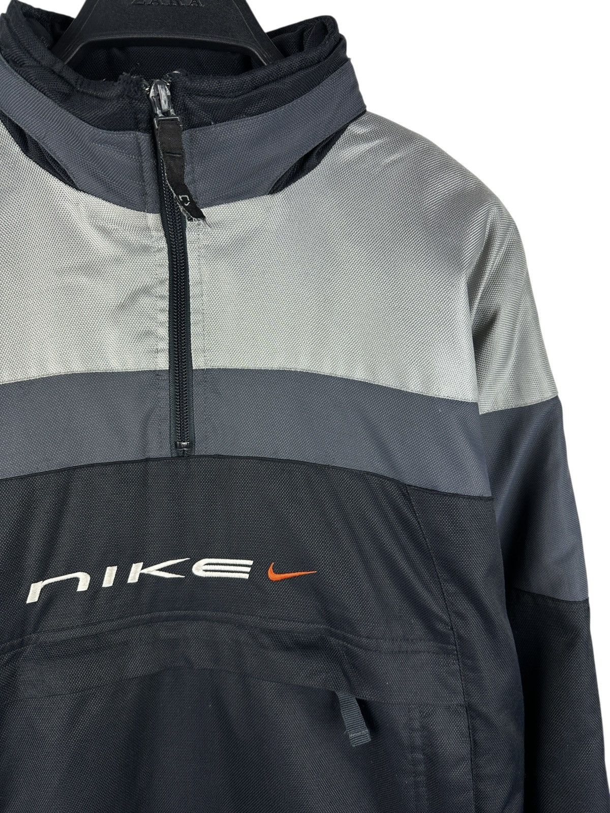 Nike Vintage Y2K Nike Big Logo Anorak Women’s Jacket Hooded Size S / US 4 / IT 40 - 3 Thumbnail