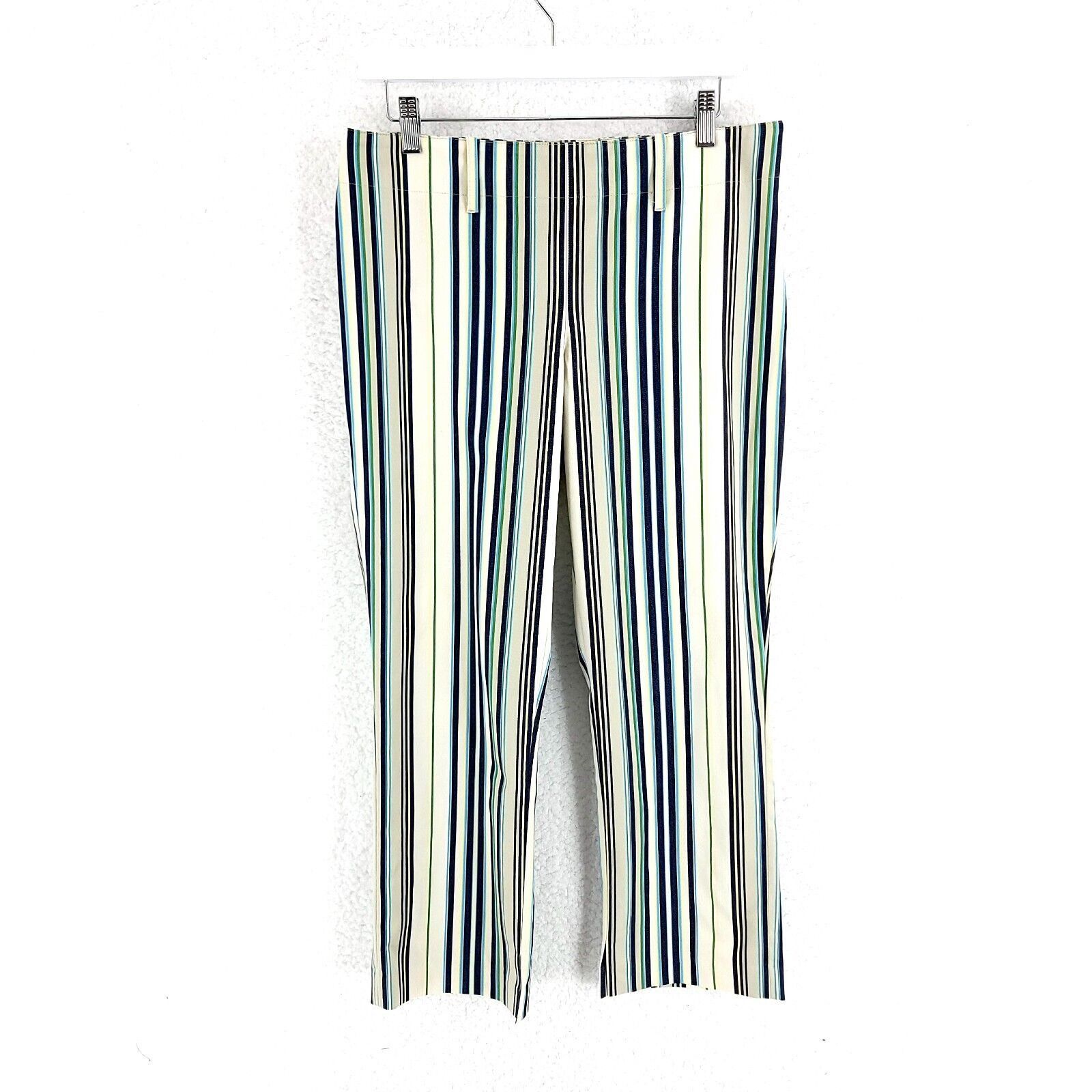 Express Express Stretch Cream Multi-Colored Mid Rise Dress Pants Siz Size 32" / US 10 / IT 46 - 1 Thumbnail