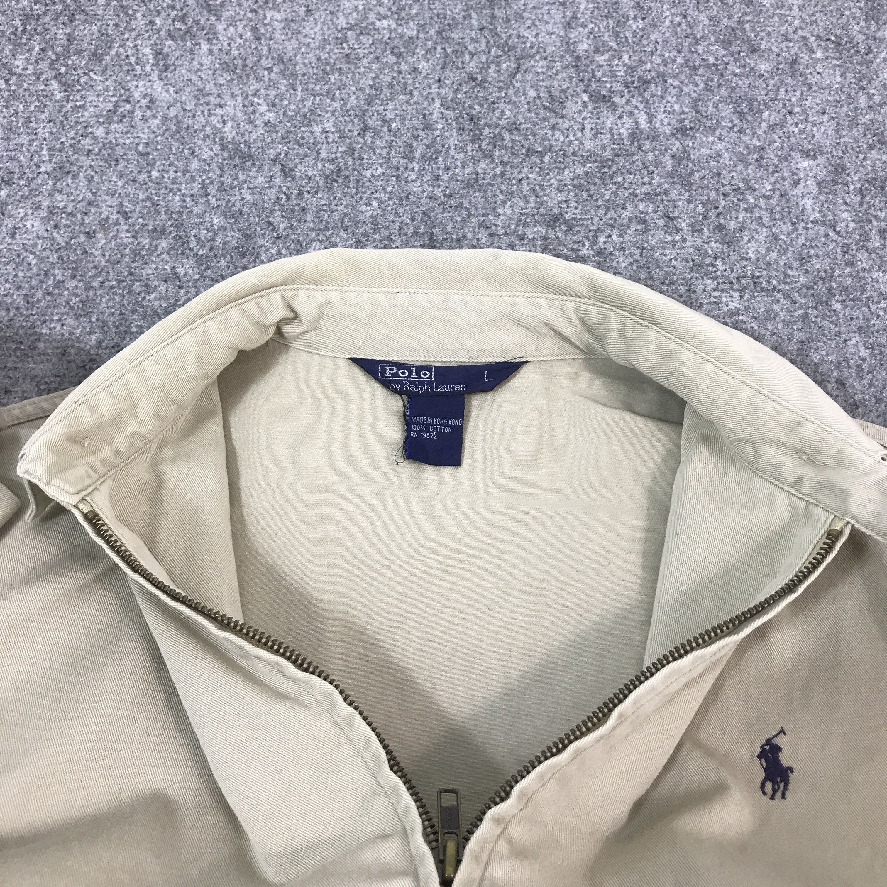 Polo Ralph Lauren POLO RALPH LAUREN KHAKI ZIPPER JACKET Size US L / EU 52-54 / 3 - 7 Thumbnail