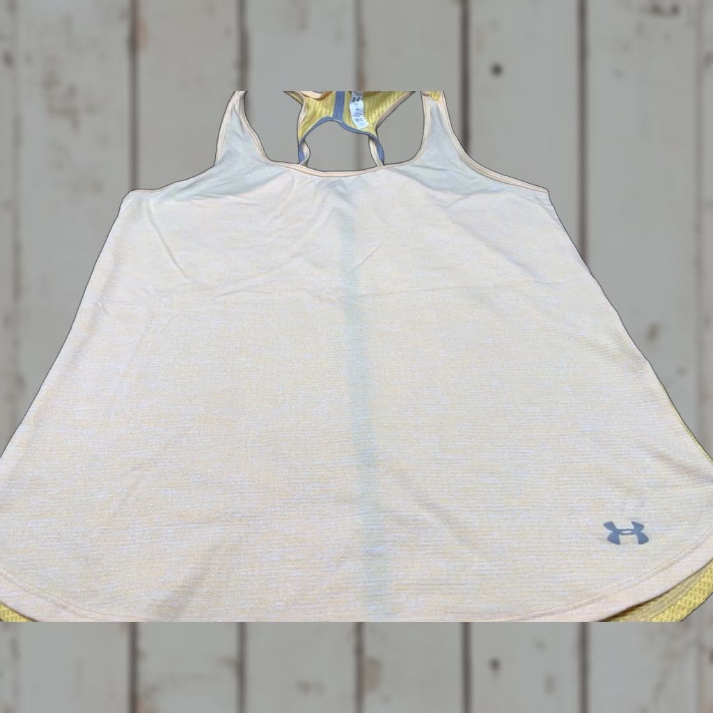 Nike Nike Tank Top Women Size S Yellow Workout Sleeveless Size S / US 4 / IT 40 - 1 Thumbnail