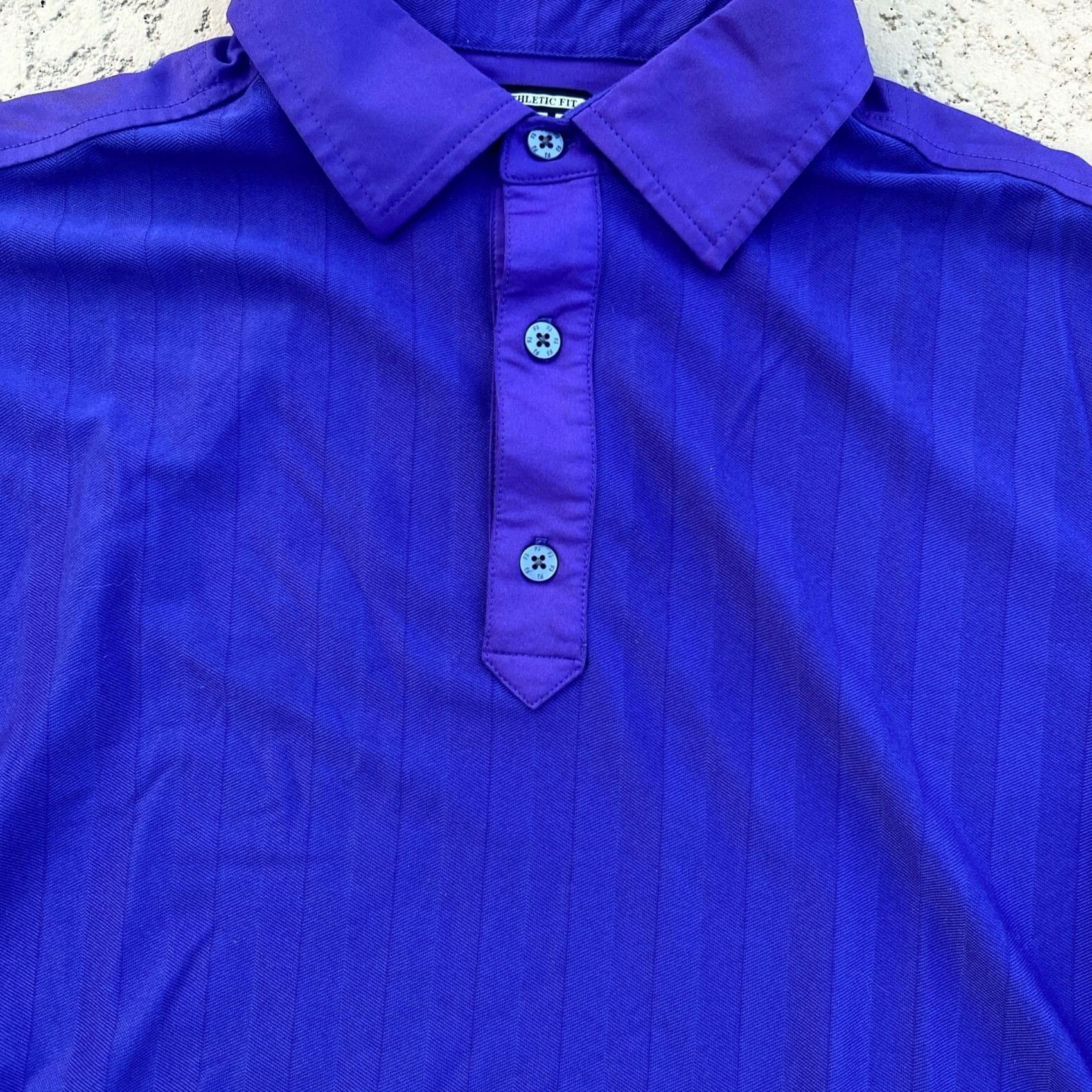 Footjoy FootJoy FJ Shirt Men's Medium Purple Athletic Fit Golf Performance No logo Shirt Polo Short Sleeve Athletic Men Purple 90s Fashion Size US M / EU 48-50 / 2 - 2 Thumbnail
