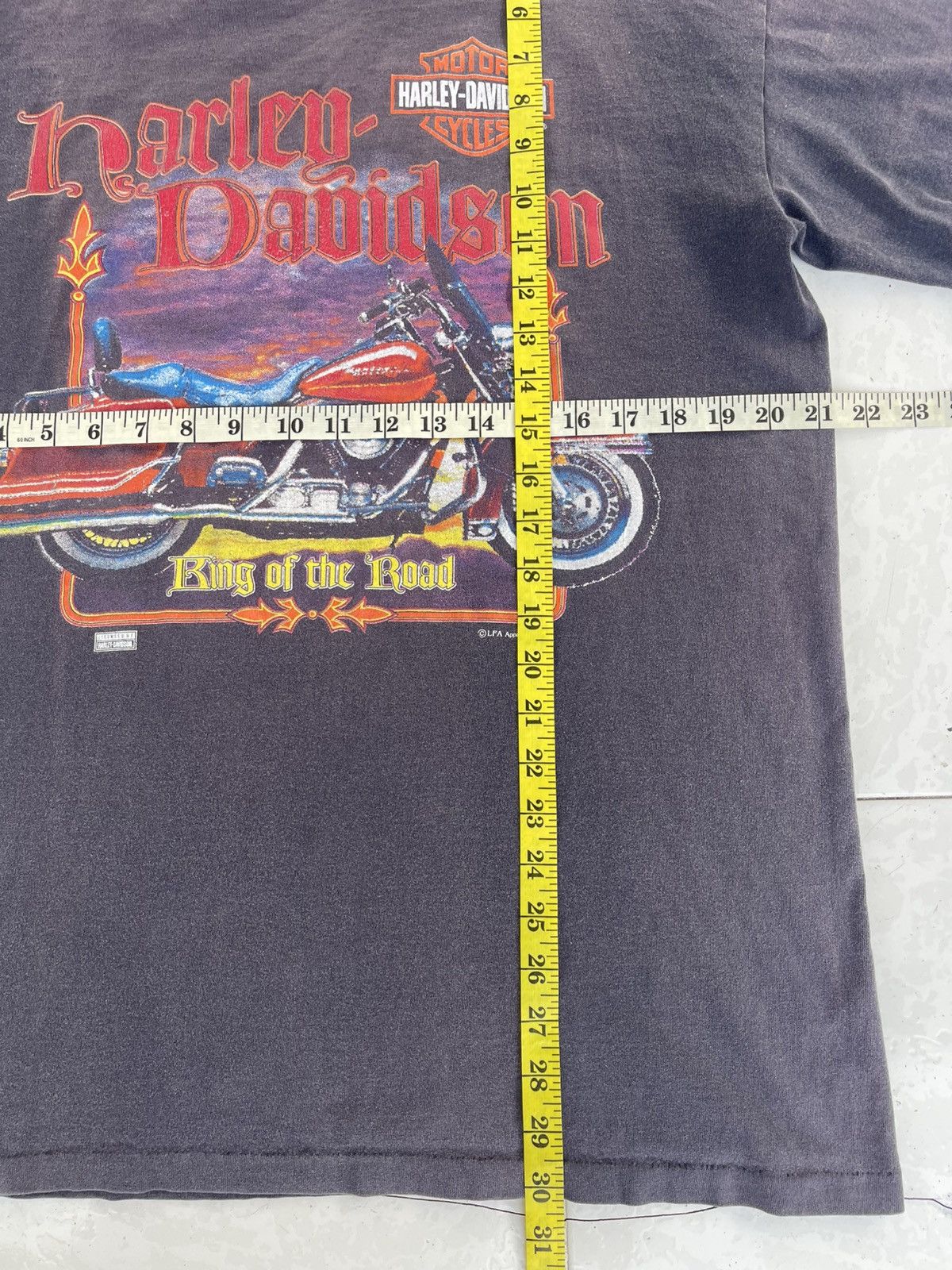 Harley Davidson Vintage 1995 HD Harley Davidson King Of The Road Shirt Tee Size US L / EU 52-54 / 3 - 18 Thumbnail