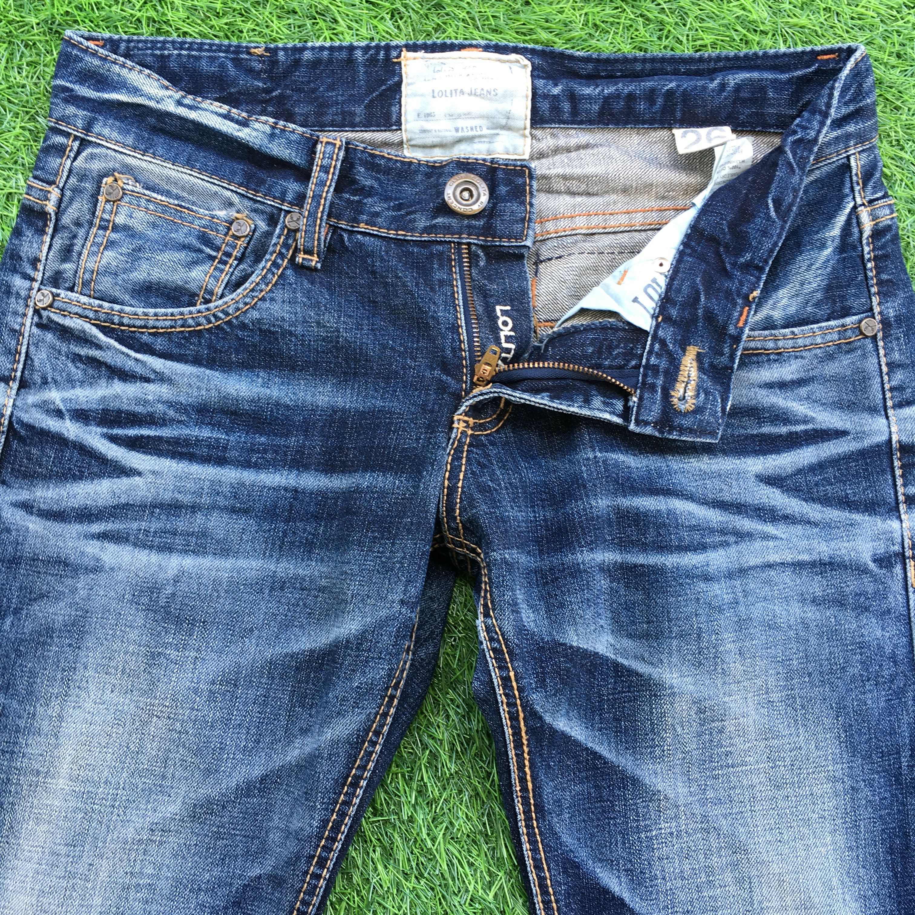 Japanese Brand Japanese medium blue wash 2000’s grunge jeans D-1099 Size 26" / US 2 / IT 38 - 3 Thumbnail