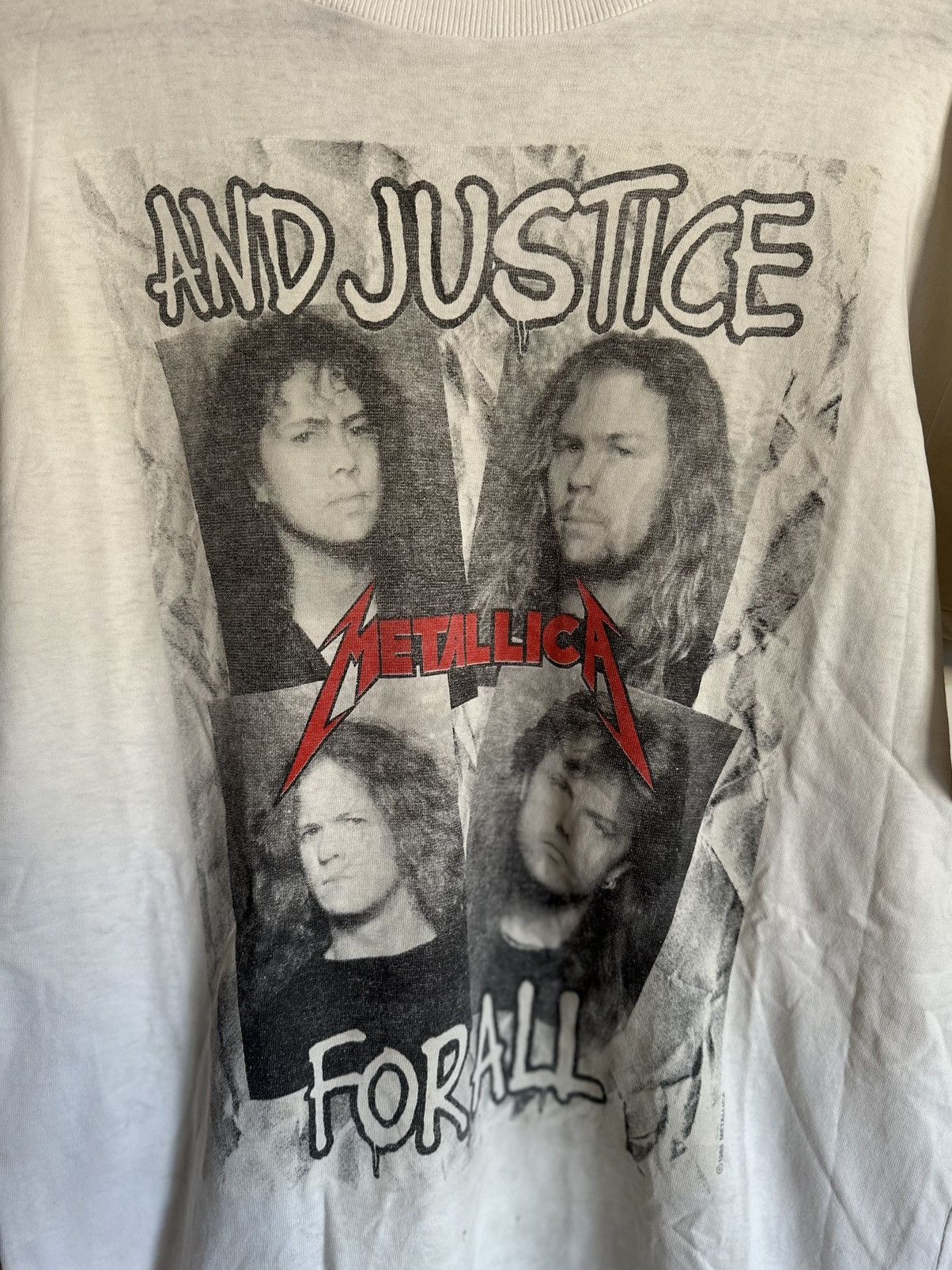 Band Tees × Vintage 1988 Rare Metallica And Justice For All Size US L / EU 52-54 / 3 - 2 Thumbnail