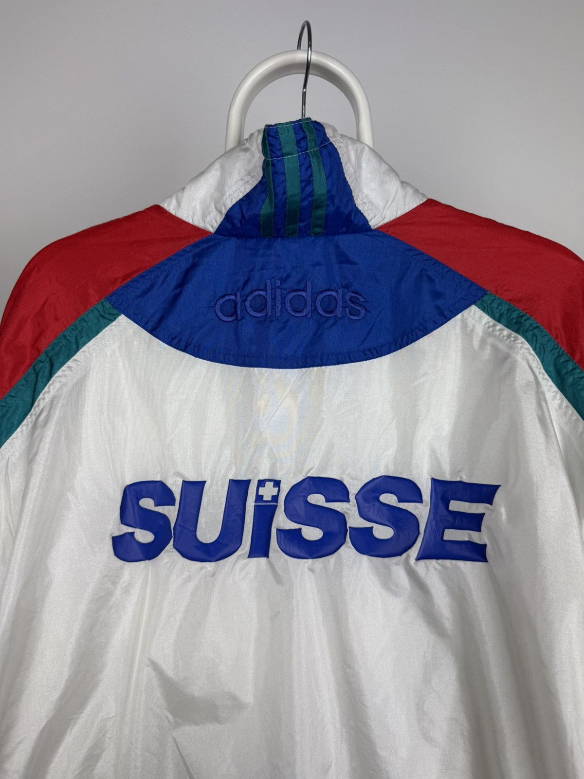 Adidas × Vintage Vintage 90's Adidas Suisse Olympic Track jacket Size US M / EU 48-50 / 2 - 11 Thumbnail