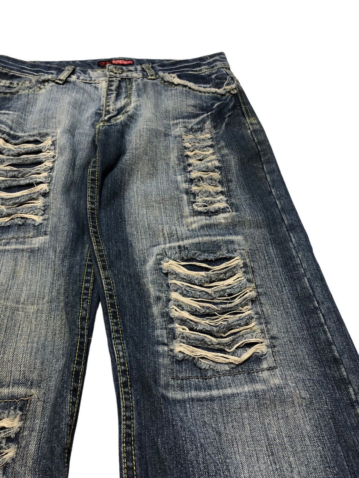 Japanese Brand Japanese brand 25 Energy distressed skull jeans Size US 32 / EU 48 - 4 Thumbnail