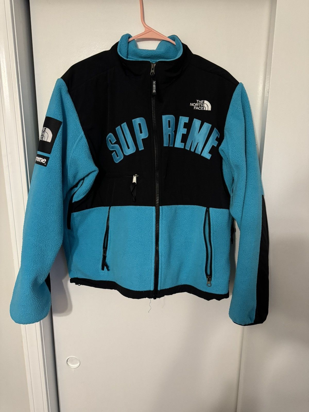 image of Supreme The North Face Jacket in Baby Blue, Men's (Size Medium)