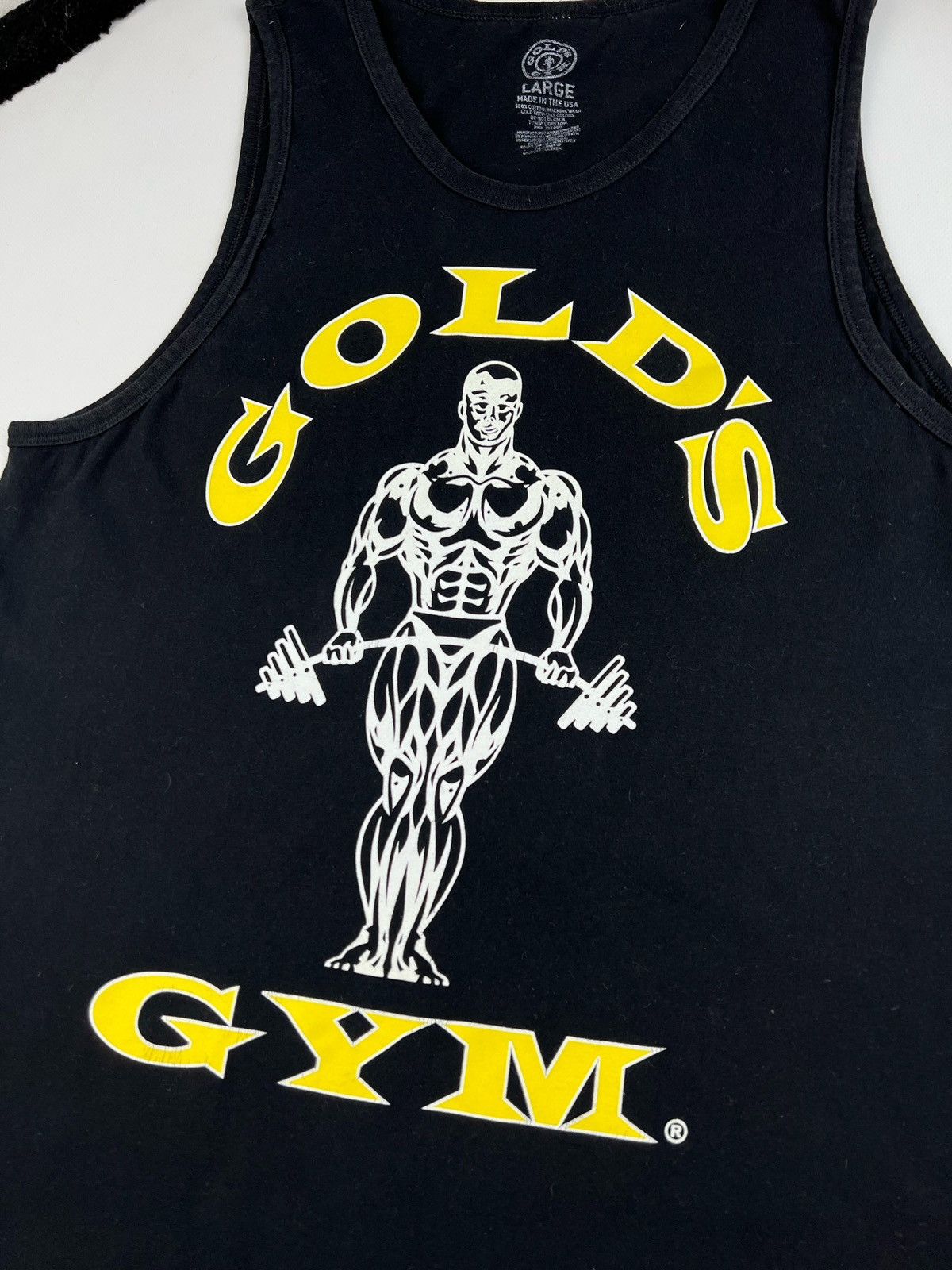 Vintage black tank top GOLD’S GYM Vintage Size US L / EU 52-54 / 3 - 2 Thumbnail