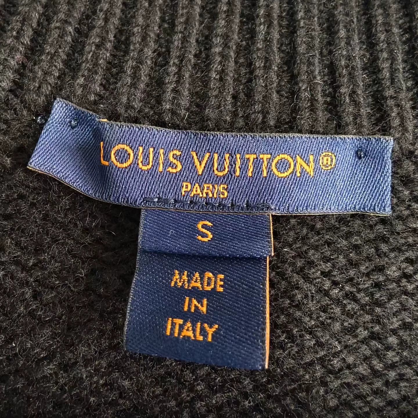 Louis Vuitton LOUIS VUITTON zip Vneck colorblock longsleeve knit S Size S / US 4 / IT 40 - 3 Thumbnail