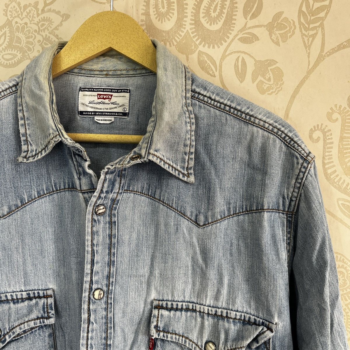 Levi's × Levi's Vintage Clothing Vintage Levis Trucker Jacket Buttons Up Size US L / EU 52-54 / 3 - 6 Thumbnail