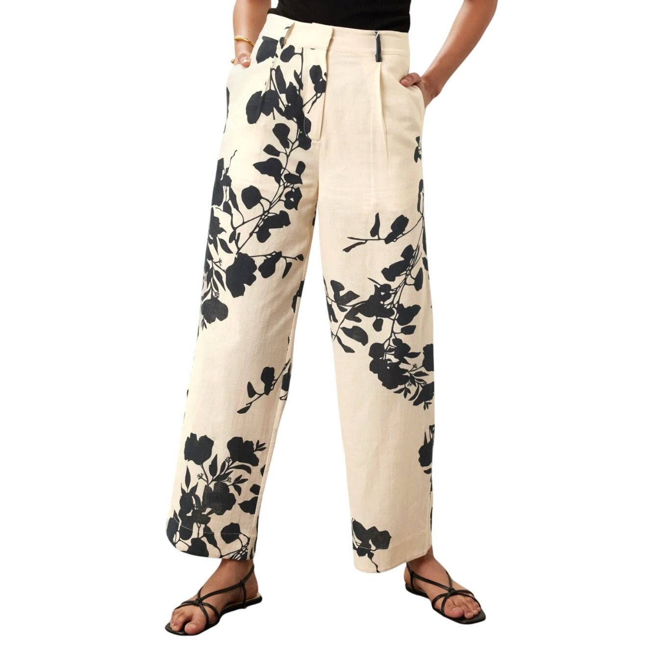Carolina K Carolina K Zai Trousers in Cream, Size S Size 26" / US 2 / IT 38 - 2 Thumbnail