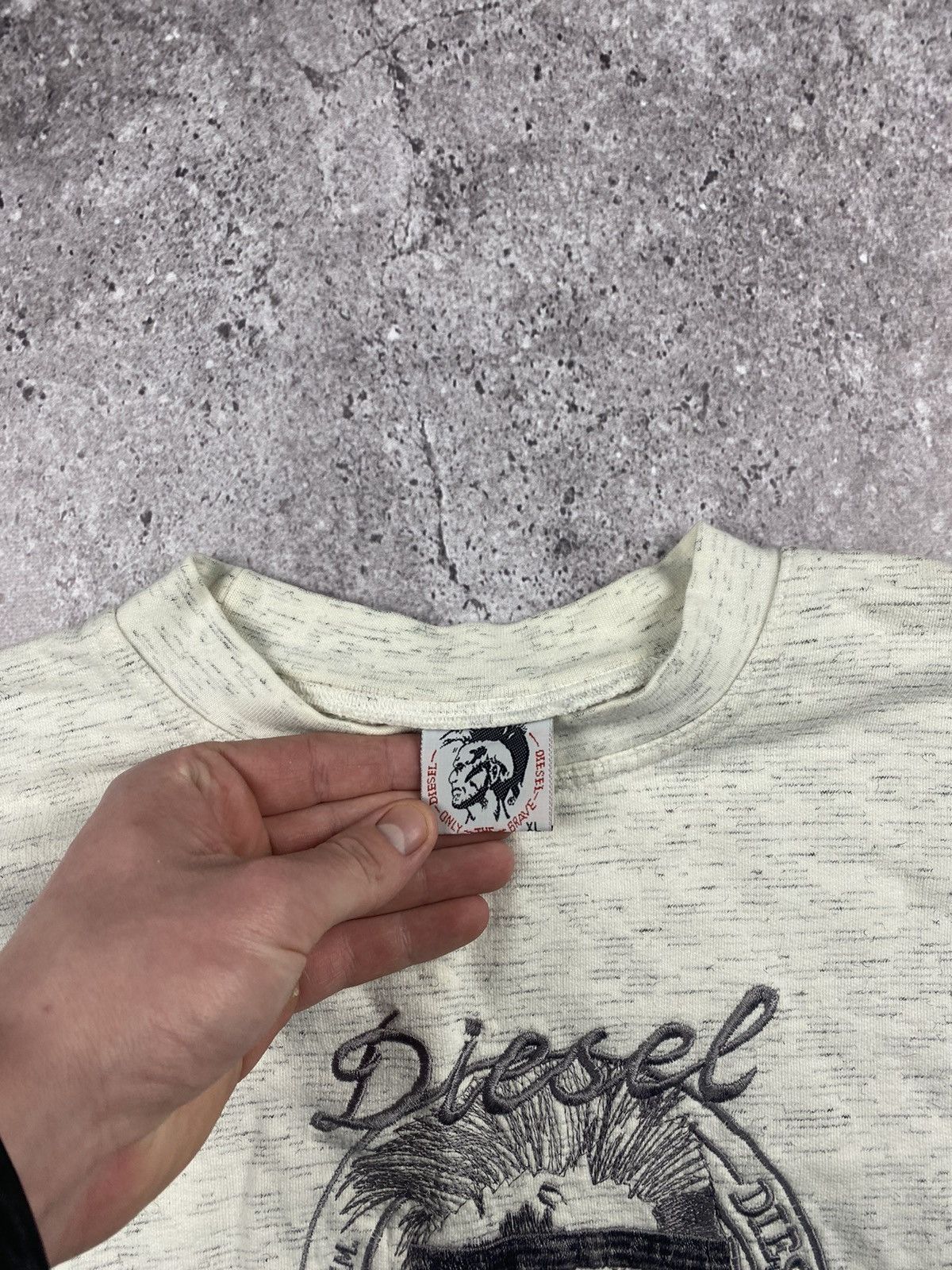 Diesel × Vintage 80s Diesel Punk Face Vintage Oversized Retro Sweatshirt Size US M / EU 48-50 / 2 - 4 Thumbnail