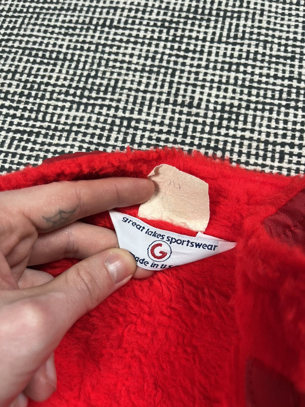 Vintage Great Lakes Jacket red Sherpa faux fur Pharrell style Size US L / EU 52-54 / 3 - 8 Thumbnail