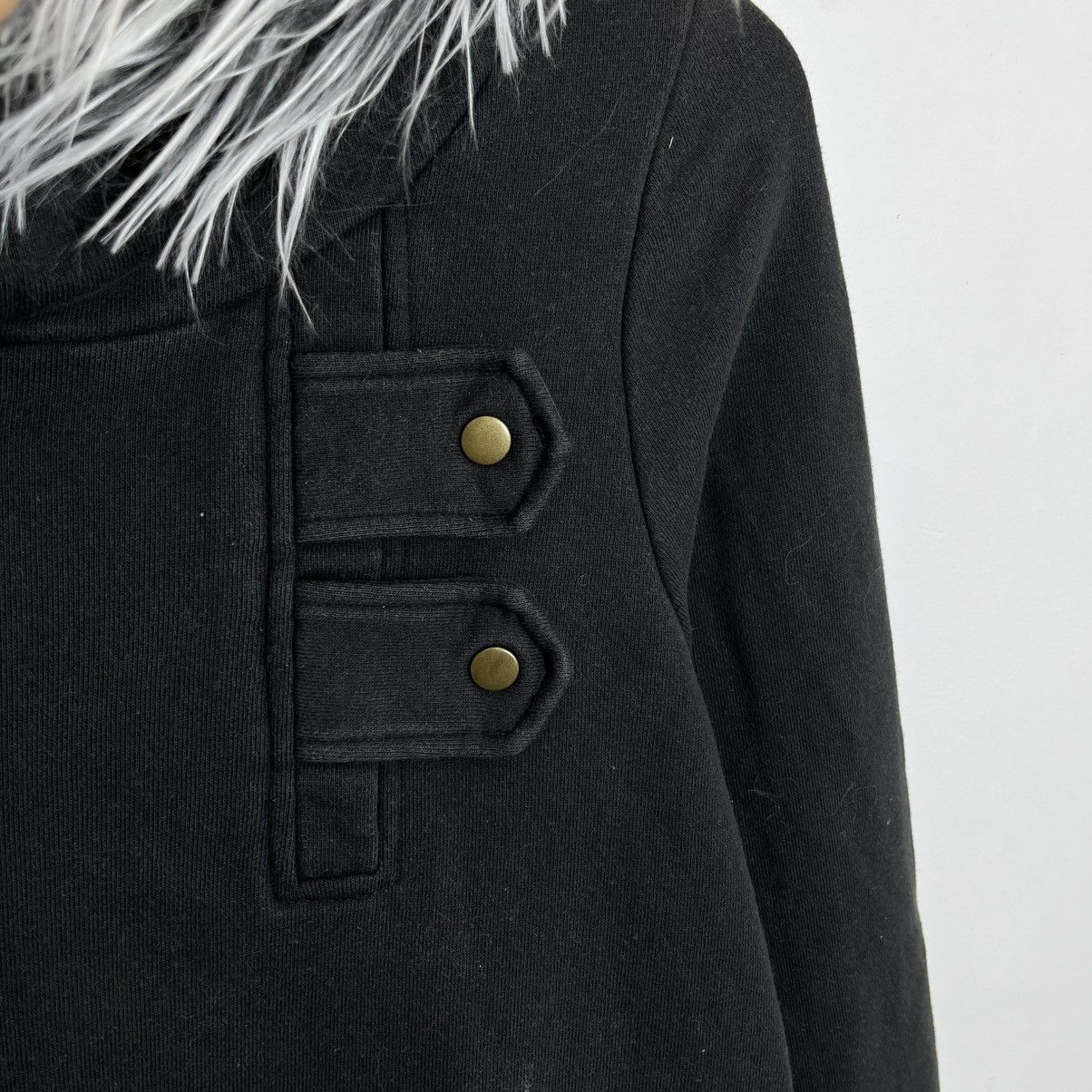 Japanese Brand Japanese n’Or Faux Fur Hoodie vkei Punk Grunge LGB style Size US L / EU 52-54 / 3 - 3 Thumbnail