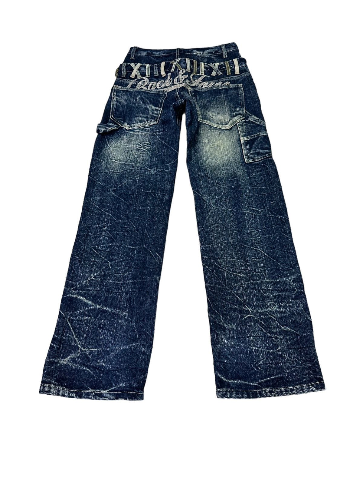 Japanese Brand JAPANESE BRAND BACK&FORTH DOUBLE WAIST JEANS Size US 29 - 5 Thumbnail