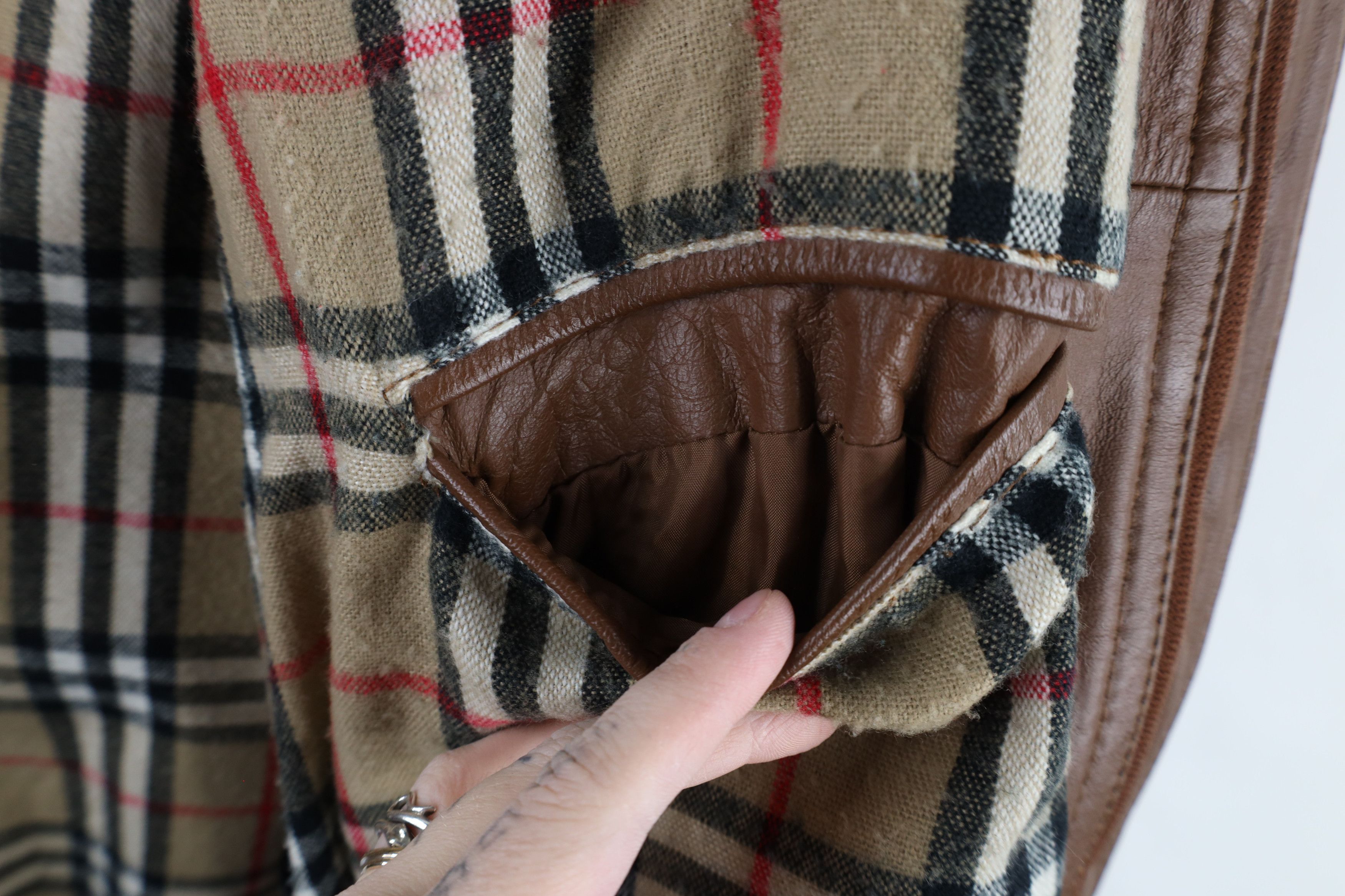 Vintage Vintage 70s Streetwear Lined Leather Bomber Jacket Brown Size US L / EU 52-54 / 3 - 11 Thumbnail