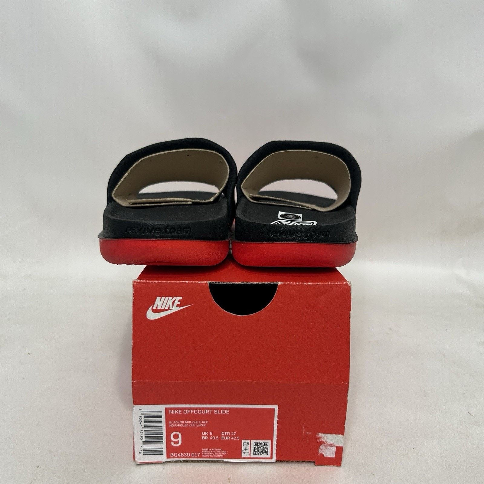 Nike Nike Offcourt Slide “Black/Chile Red” Sandals Size US 8.5 / EU 41-42 - 4 Thumbnail