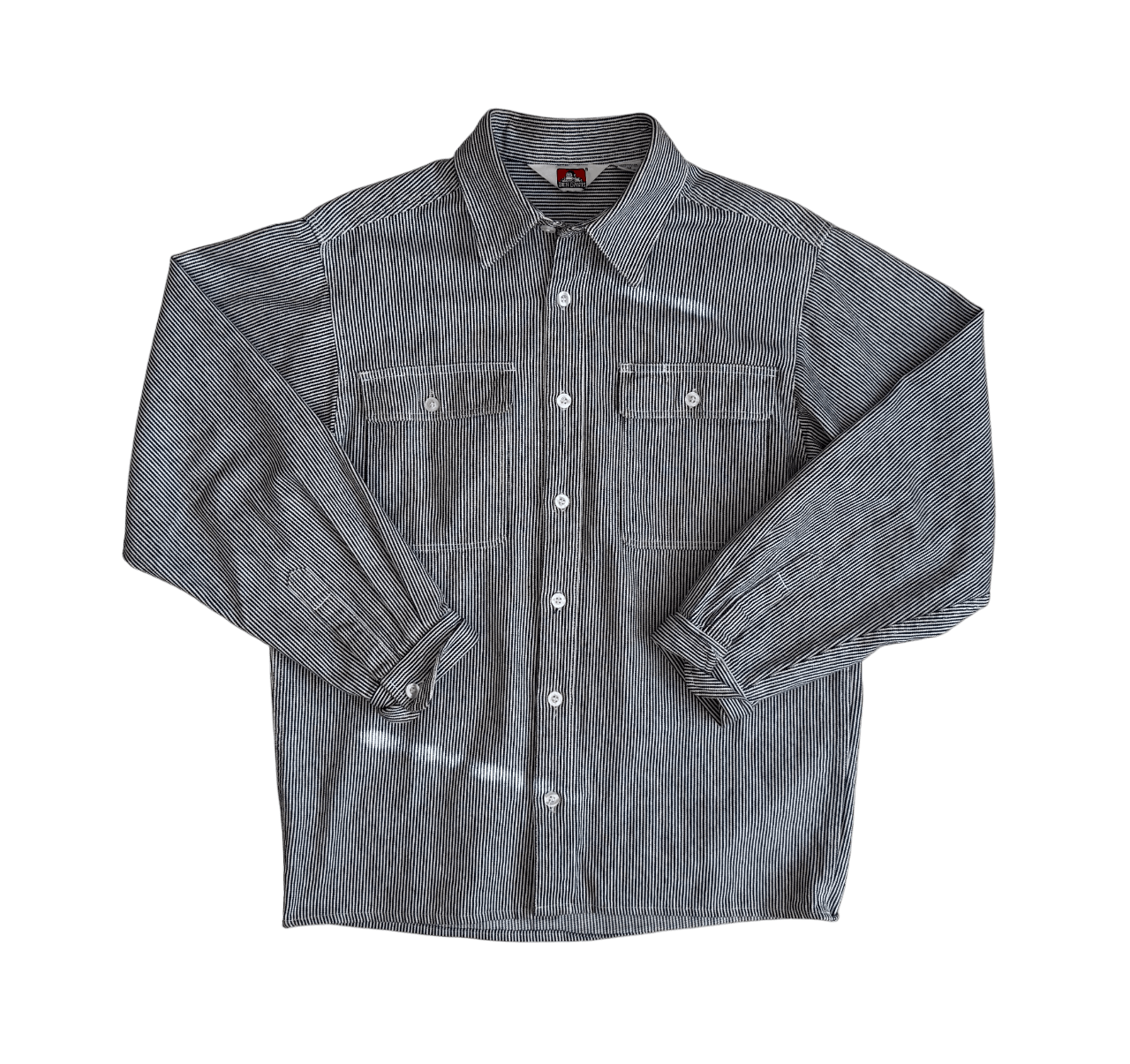 Ben Davis 100% Cotton Cropped Button-Up Hickory Shirt Size US M / EU 48-50 / 2 - 1 Thumbnail