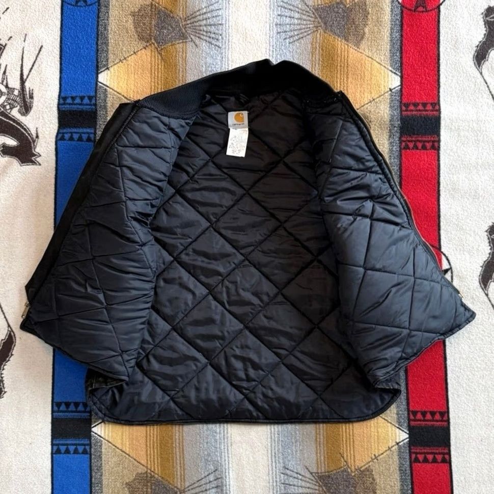 Carhartt VINTAGE Carhartt Vest Mens 2XL Black Workwear Quilt Lined Canvas Outdoor Size US XXL / EU 58 / 5 - 4 Thumbnail