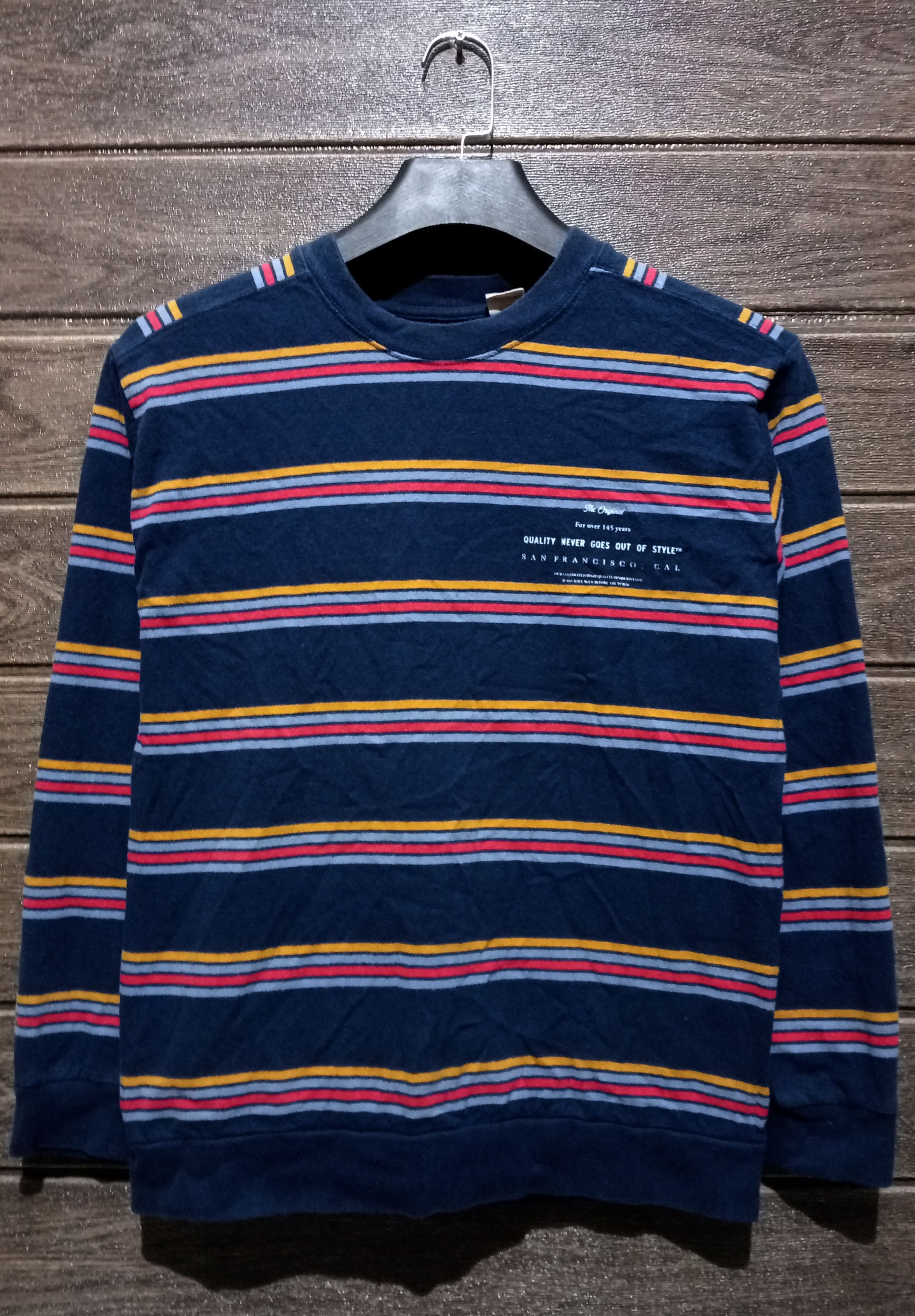 Levi's Vintage Levi's Stripe Crewneck Sweatshirt Size US S / EU 44-46 / 1 - 1 Thumbnail