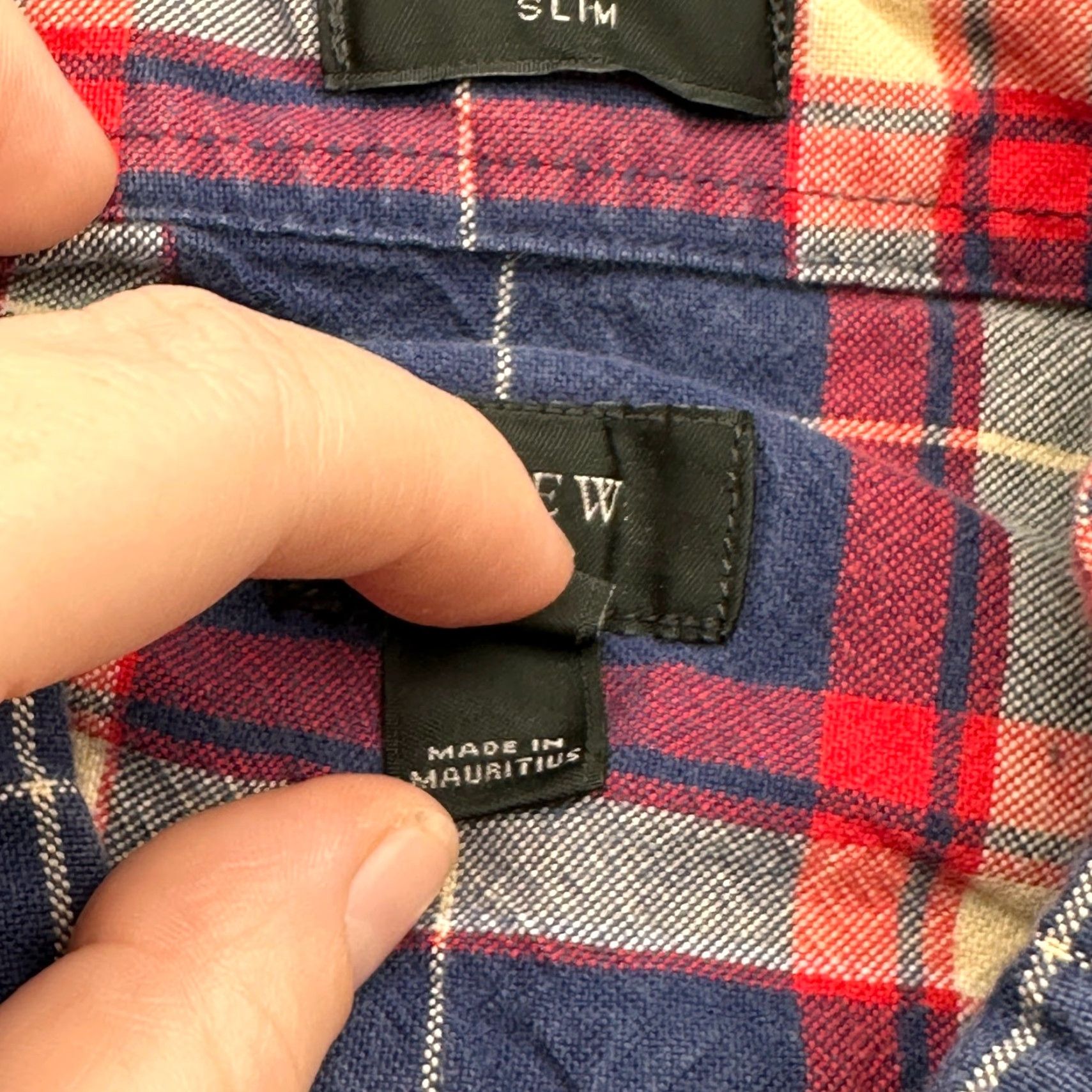 J.Crew J. Crew Mens Oxford Shirt Large Slim Blue Button-Down Long Sleeve Plaid Shirt Size US L / EU 52-54 / 3 - 6 Thumbnail