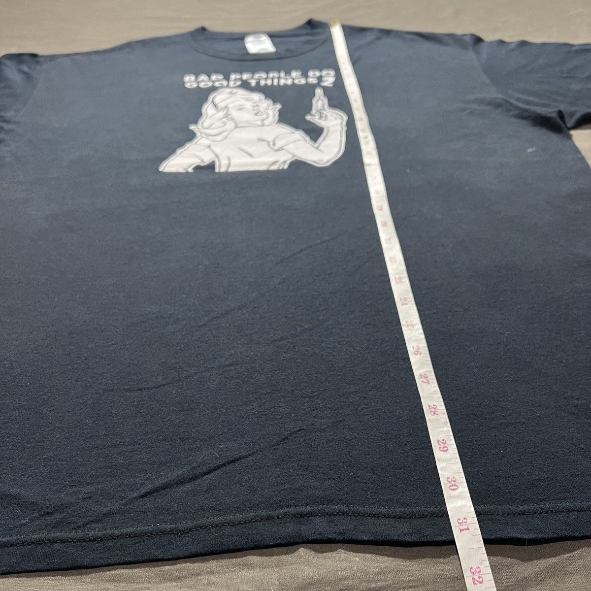 Vintage Y2K BAD PEOPLE DO GOOD THINGS 2 Nurse Humor Funny Graphic2XL Size US XXL / EU 58 / 5 - 7 Thumbnail