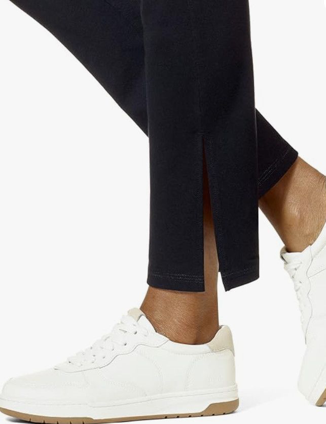 Other HUE U23568 Black Out Cotton Jazz Slit Pant ( S ) Size 27" / US 4 / IT 40 - 6 Thumbnail