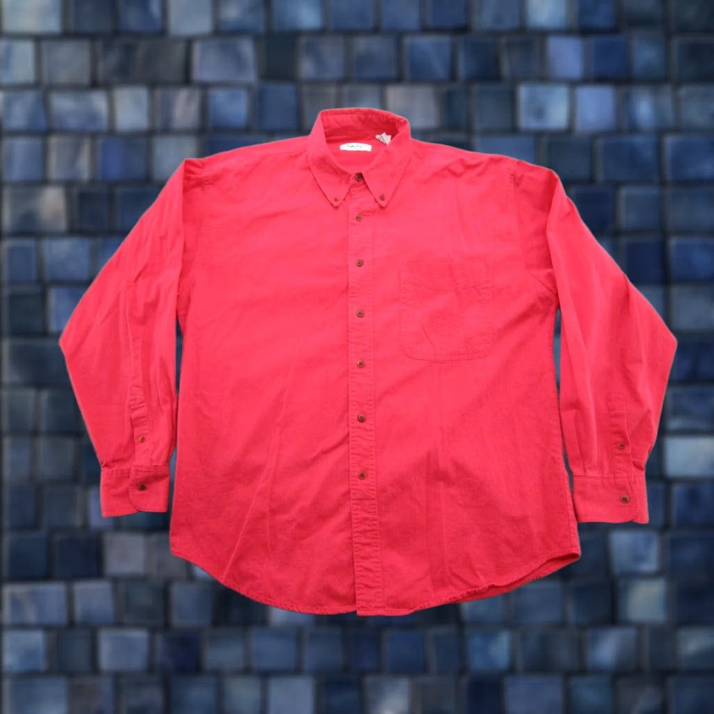Bugle Boy VTG Bugle Boy Button Up Shirt Mens Size L Red Coral Long Sleeve Casual Shirt Size US L / EU 52-54 / 3 - 1 Thumbnail