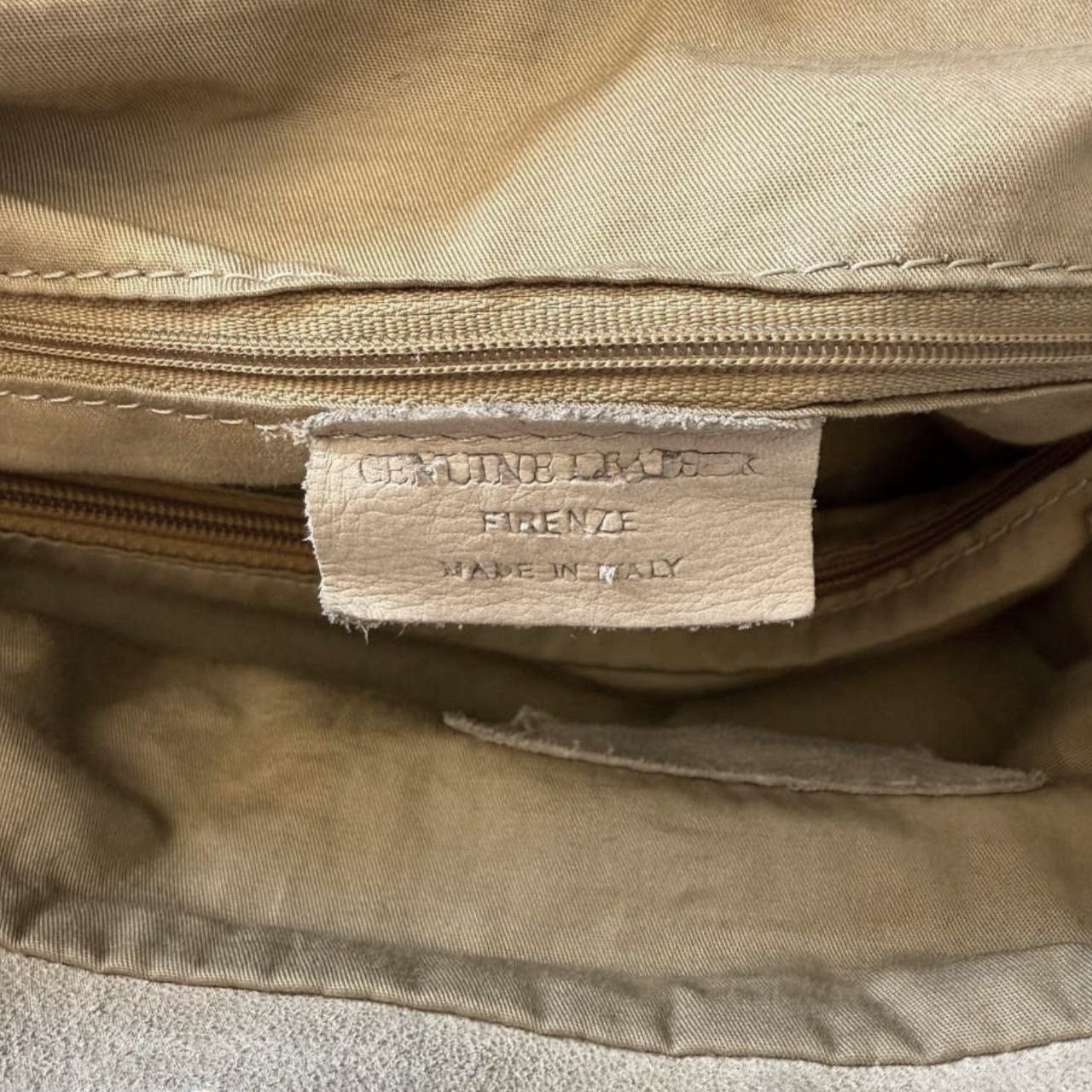 Firenze Firenze Genuine Leather Tan Tote Bag Size ONE SIZE - 8 Thumbnail