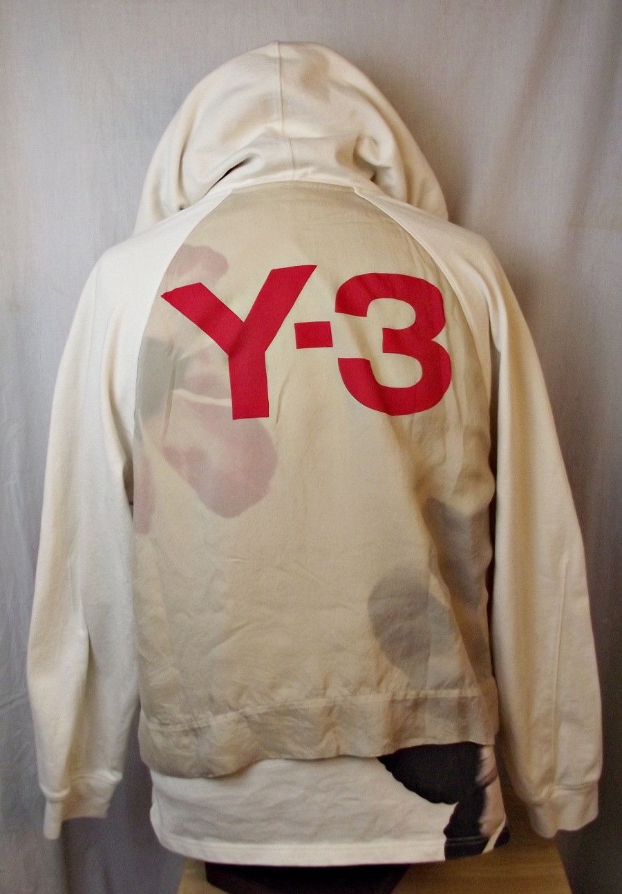 Adidas Adidas Y-3 Yohji Yamamoto Colab Cream Hoodie Floral Size US M / EU 48-50 / 2 - 4 Thumbnail