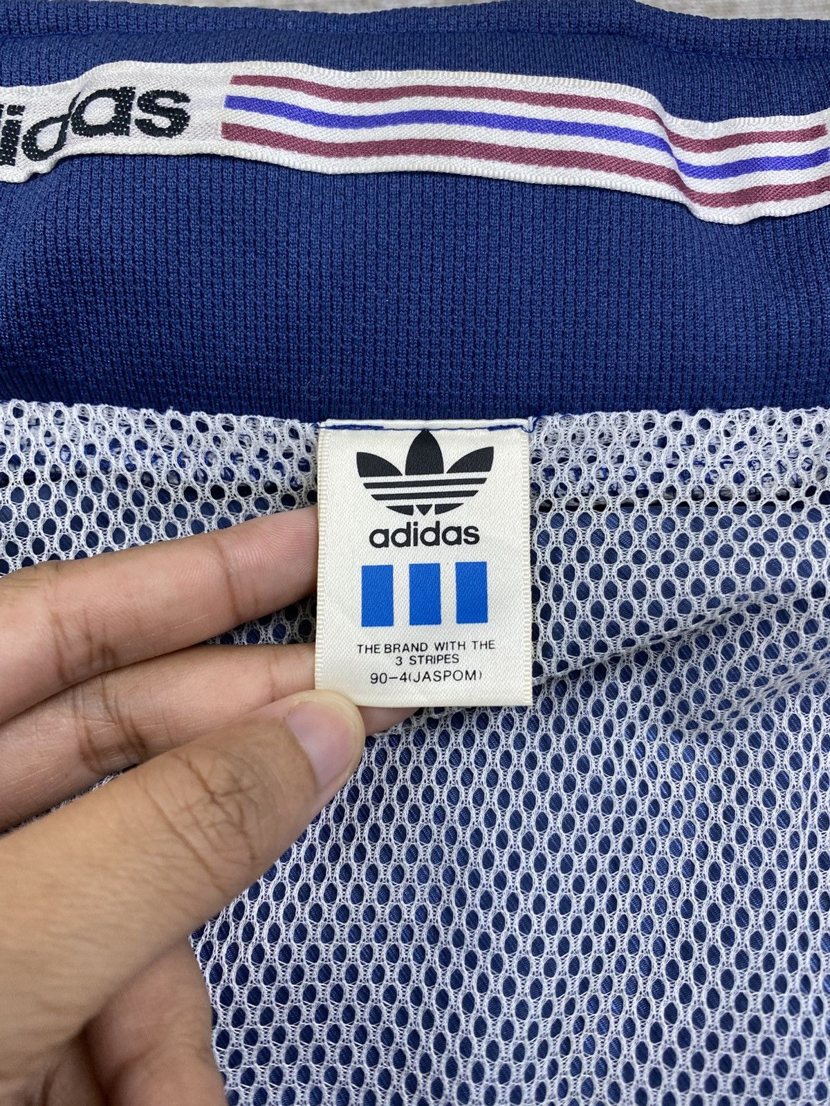 Adidas Vintage 90s Adidas Three Stripes Trefoil Zipper Jacket Size US L / EU 52-54 / 3 - 10 Thumbnail
