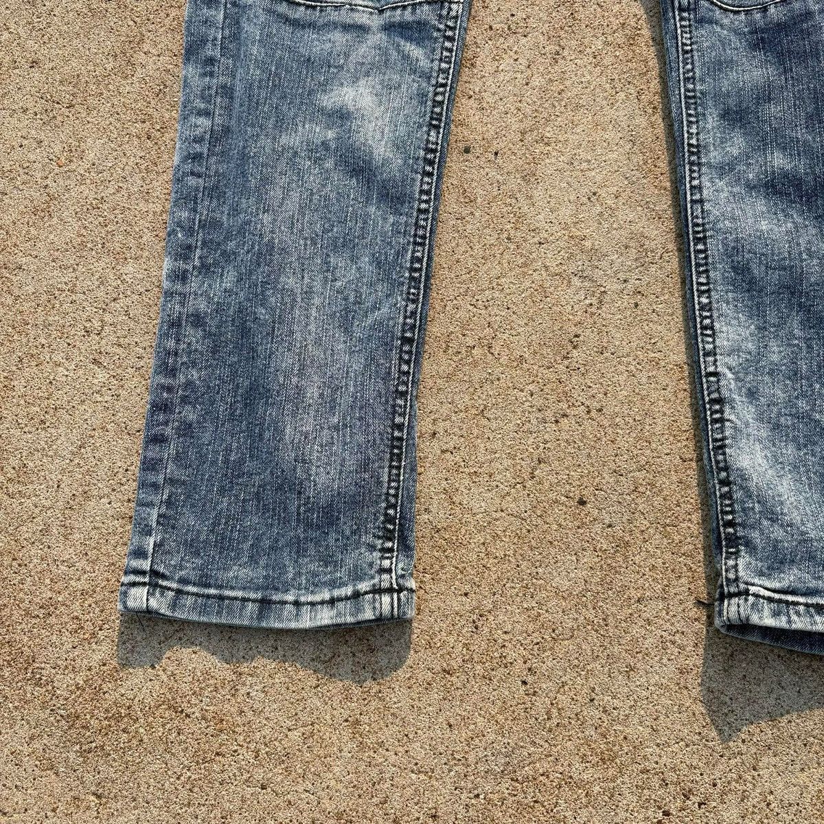 Japanese Brand Encrypted Biker Distressed Denim Jeans Panel Knee Moto Style Size US 32 / EU 48 - 8 Thumbnail