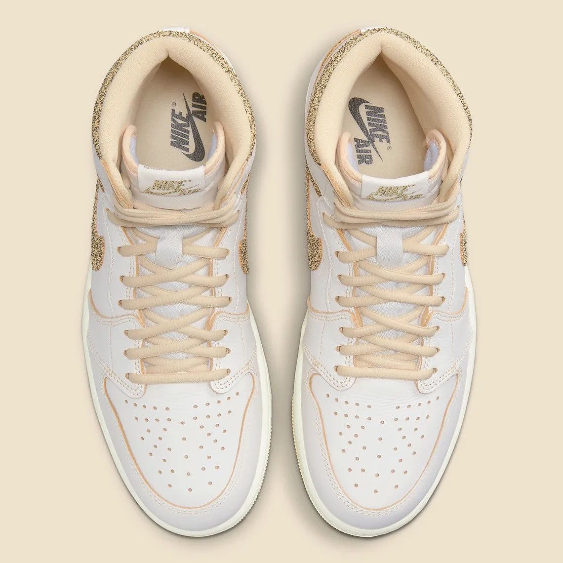 Jordan Brand × Nike AJ1 HiGH CRAFT ViBRATiONS OF NAiJA SAiL PALE VANiLLA CREAM Size US 9.5 / EU 42-43 - 21 Thumbnail