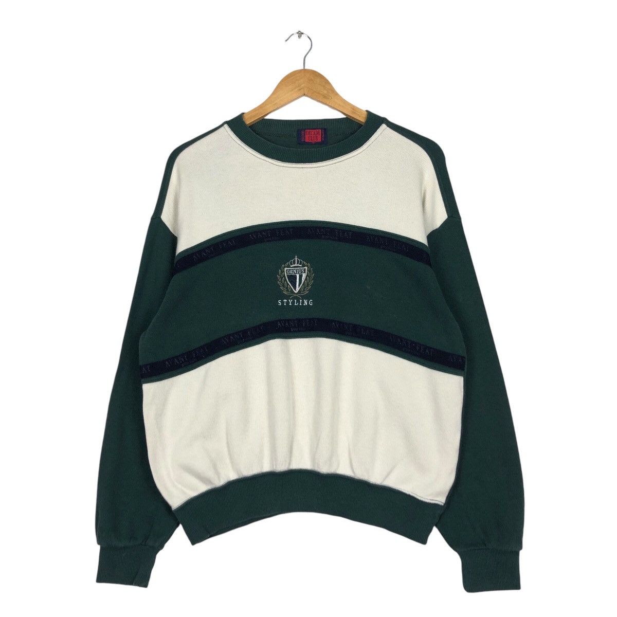 Japanese Brand × Vintage Vintage Rare Genius Styling Sweatshirt Small Size Size US S / EU 44-46 / 1 - 1 Thumbnail