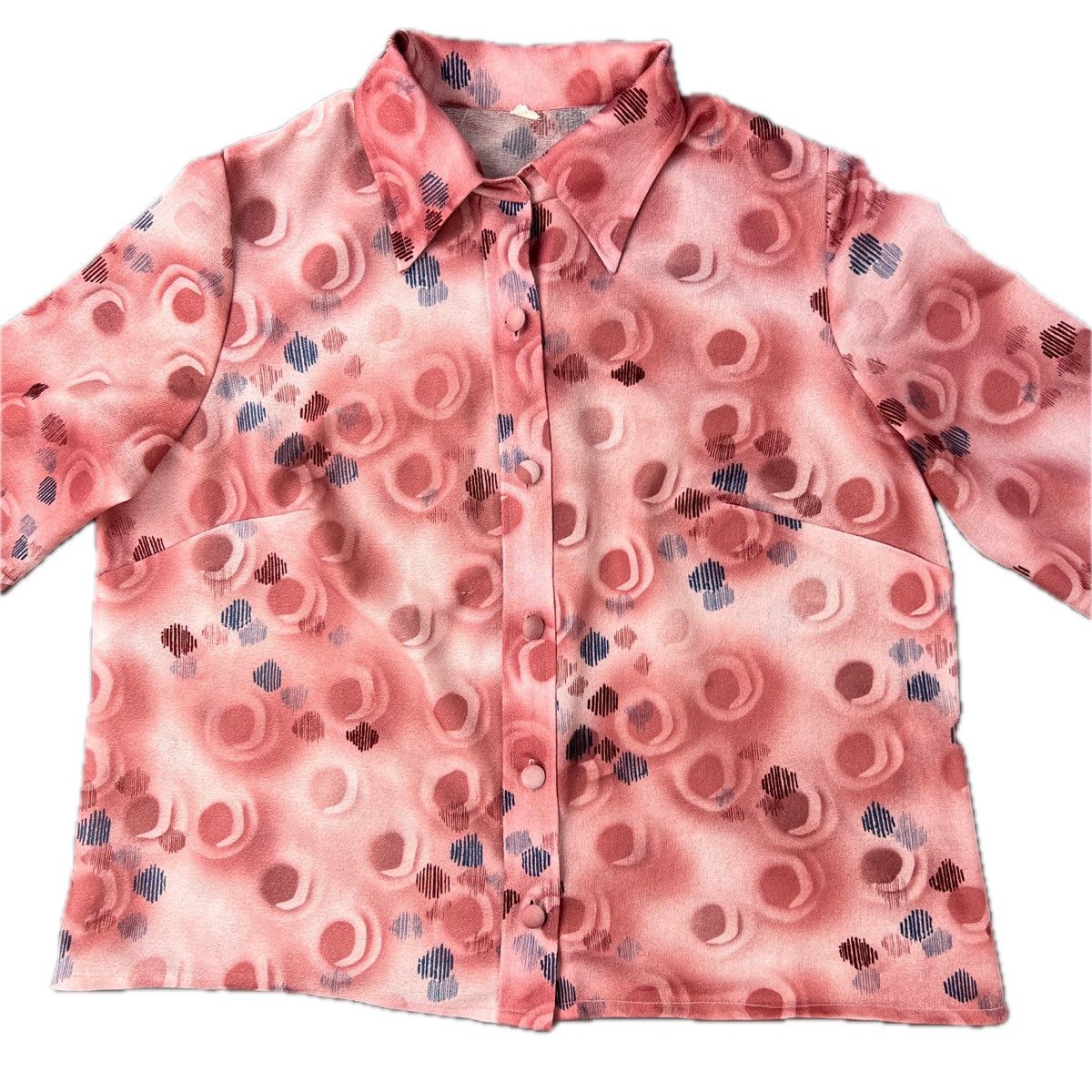 Vintage 80s VTG Abstract Allover Print Button Up Shirt Size US M / EU 48-50 / 2 - 5 Thumbnail
