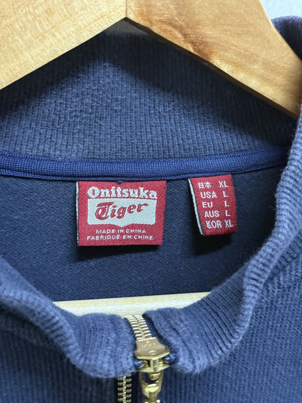 Onitsuka Tiger 2000s Archival Onitsuka Tiger Zip Up Sweater Size US L / EU 52-54 / 3 - 8 Thumbnail